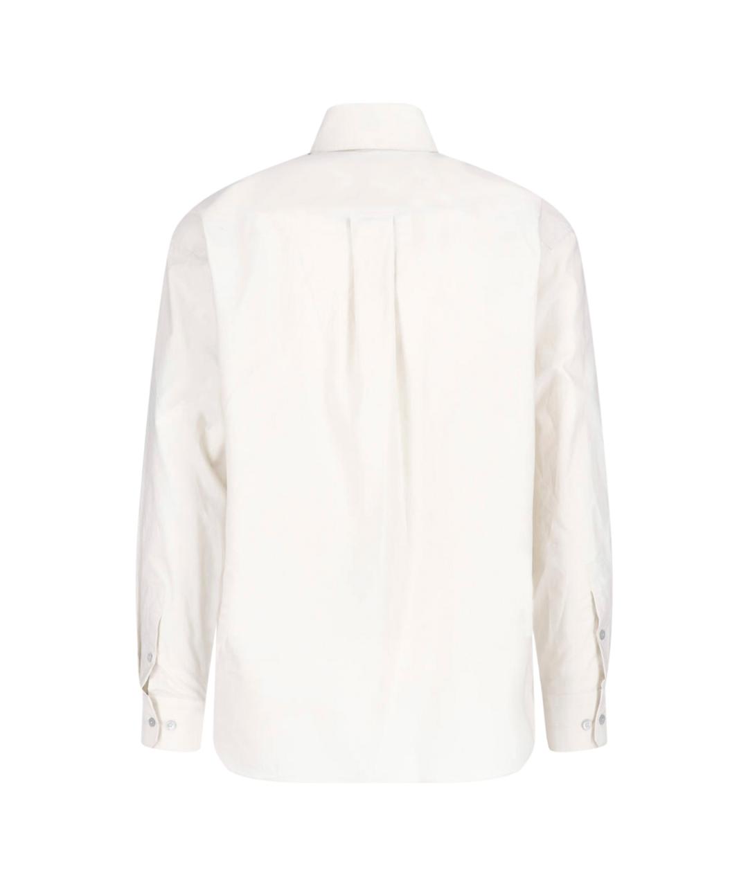 LEMAIRE Белая хлопковая кэжуал рубашка, фото 2