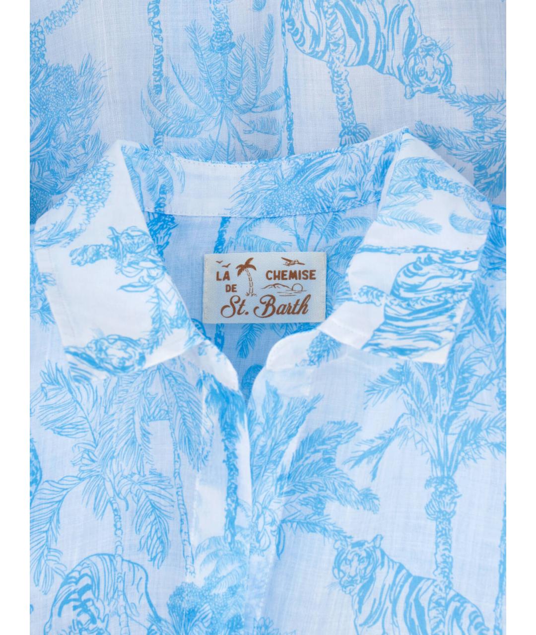 MC2 SAINT BARTH Голубая рубашка, фото 3