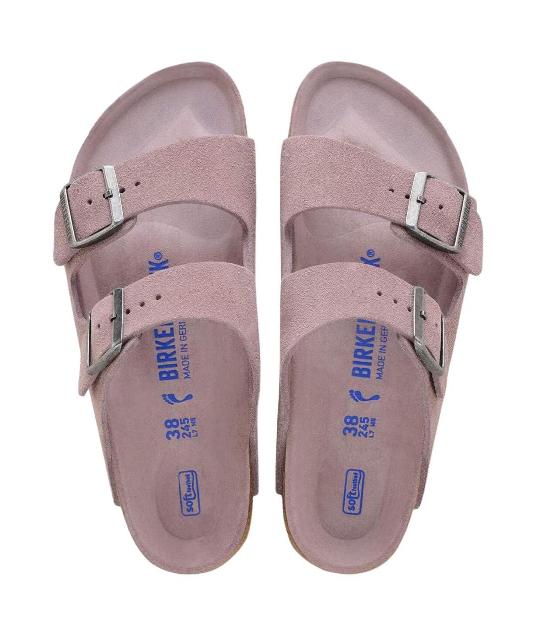 BIRKENSTOCK Фуксия замшевые сандалии, фото 5