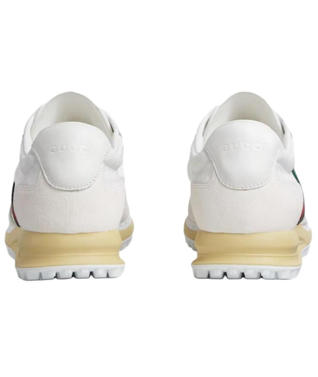 GUCCI Белые низкие кроссовки / кеды, фото 5