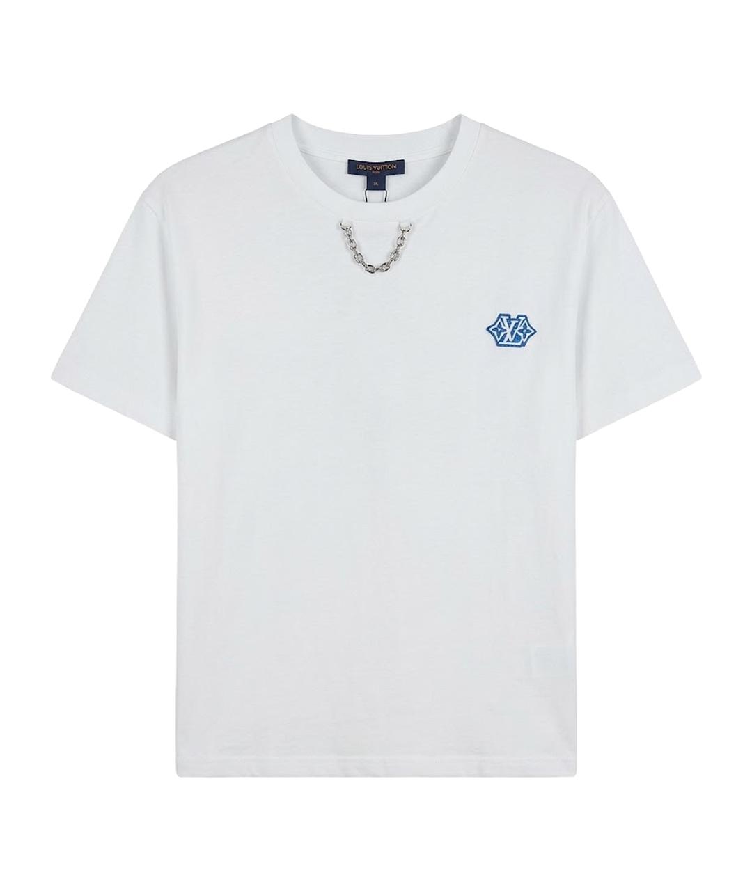 LOUIS VUITTON Белая хлопковая футболка, фото 1