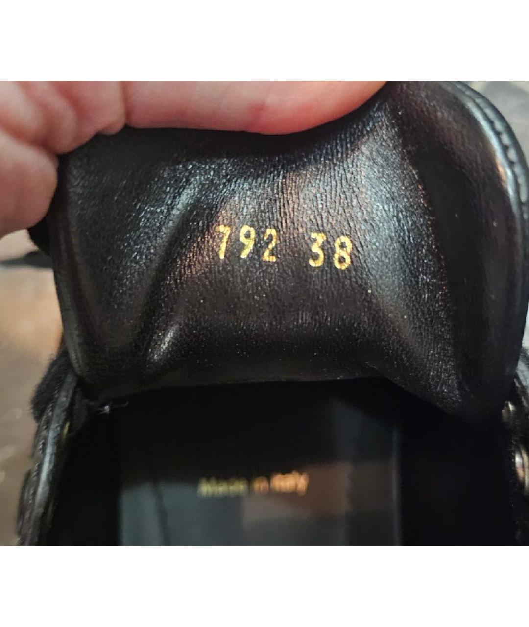 PRADA Черные кожаные кроссовки, фото 5