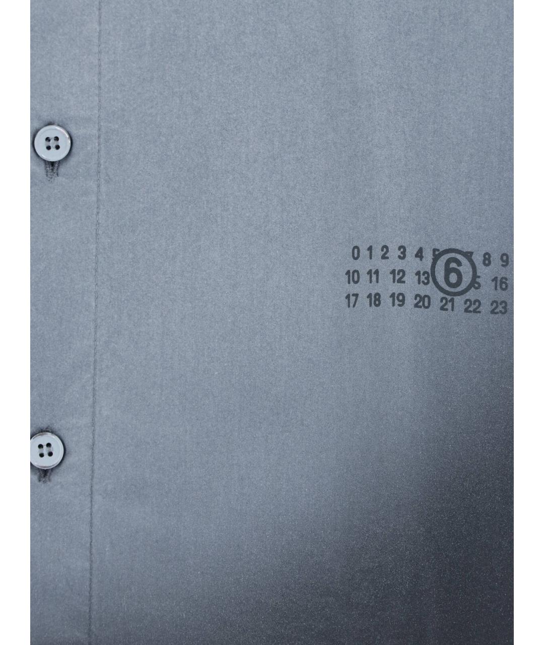 MM6 MAISON MARGIELA Мульти хлопковая кэжуал рубашка, фото 4