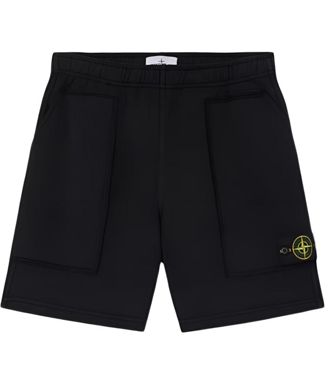 STONE ISLAND Черные шорты, фото 1