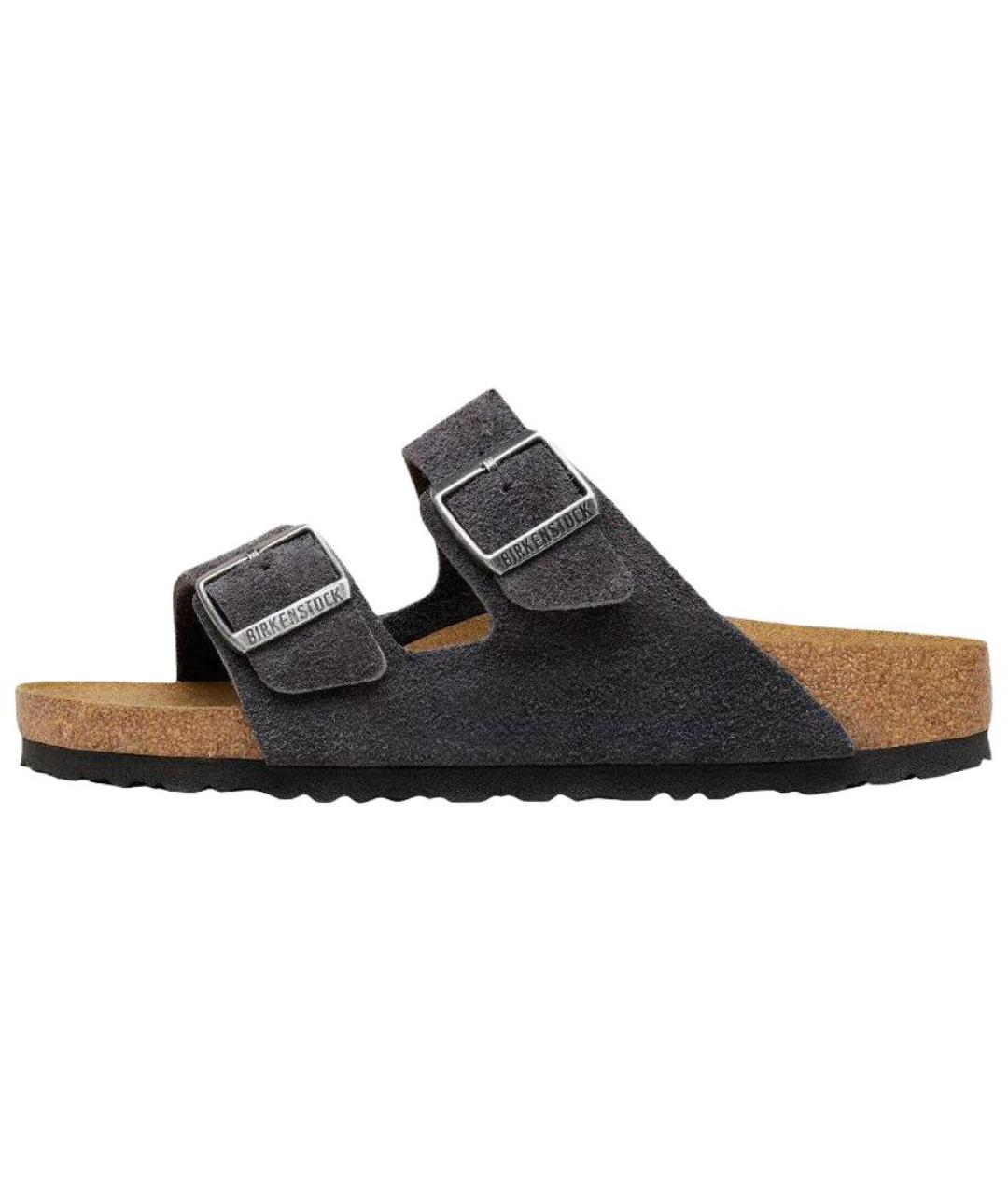 BIRKENSTOCK Серые замшевые сандалии, фото 6