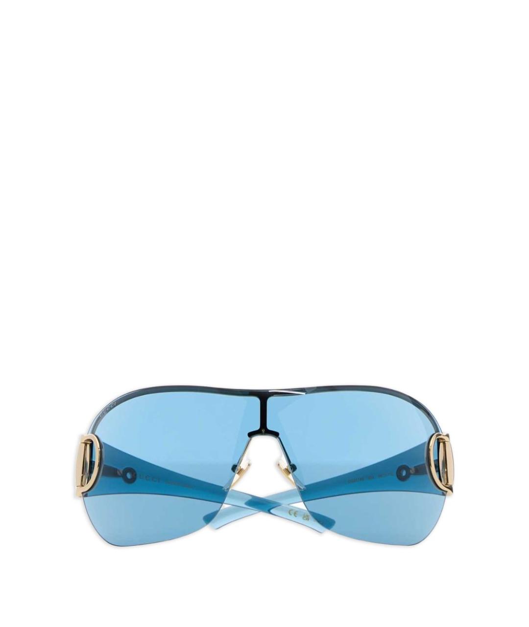 GUCCI Голубые пластиковые солнцезащитные очки, фото 1