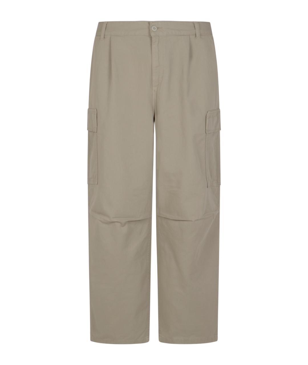 CARHARTT WIP Бежевые хлопковые повседневные брюки, фото 1
