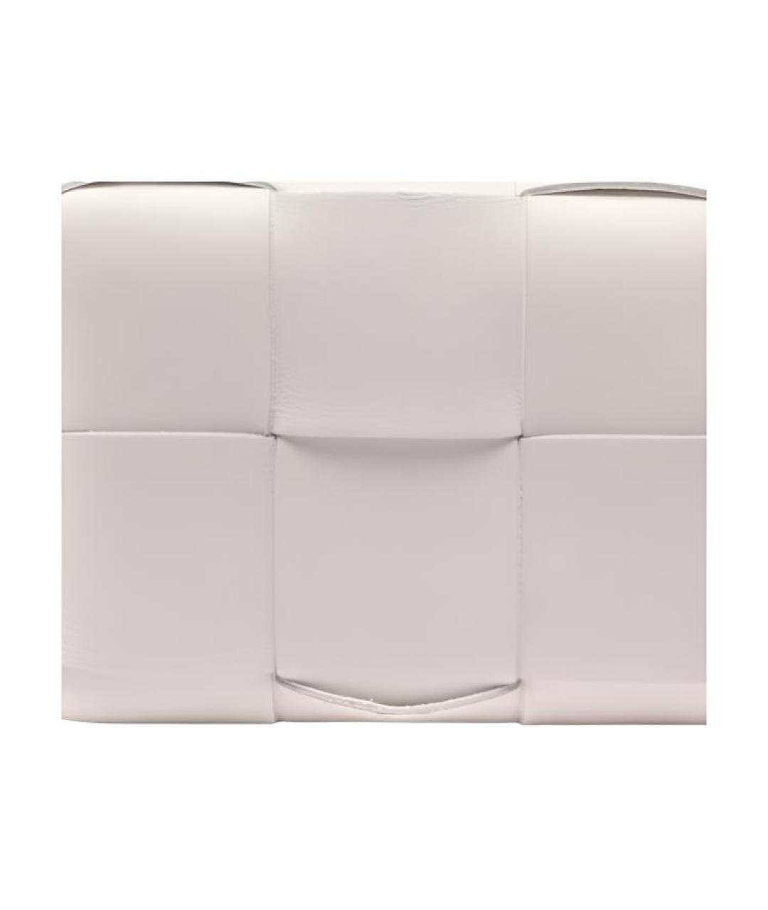 BOTTEGA VENETA Белый кожаный кошелек, фото 2