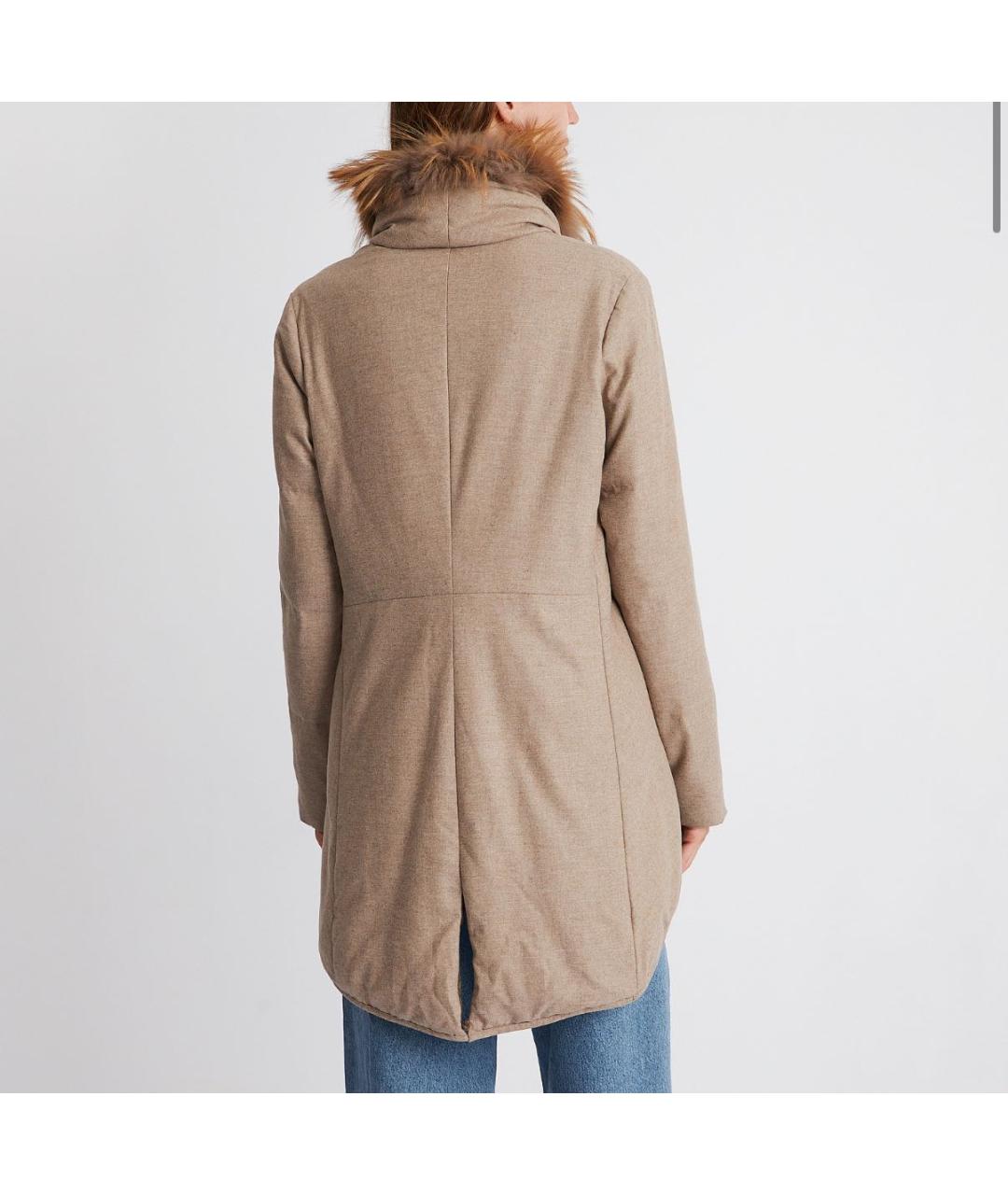 BRUNELLO CUCINELLI Бежевая кашемировая куртка, фото 6