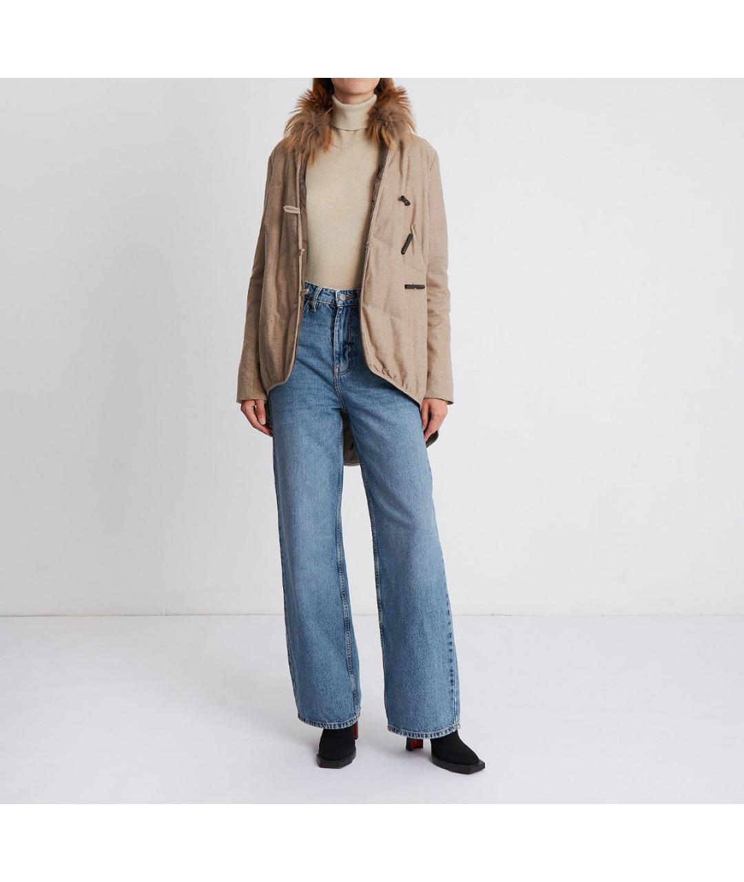 BRUNELLO CUCINELLI Бежевая кашемировая куртка, фото 7