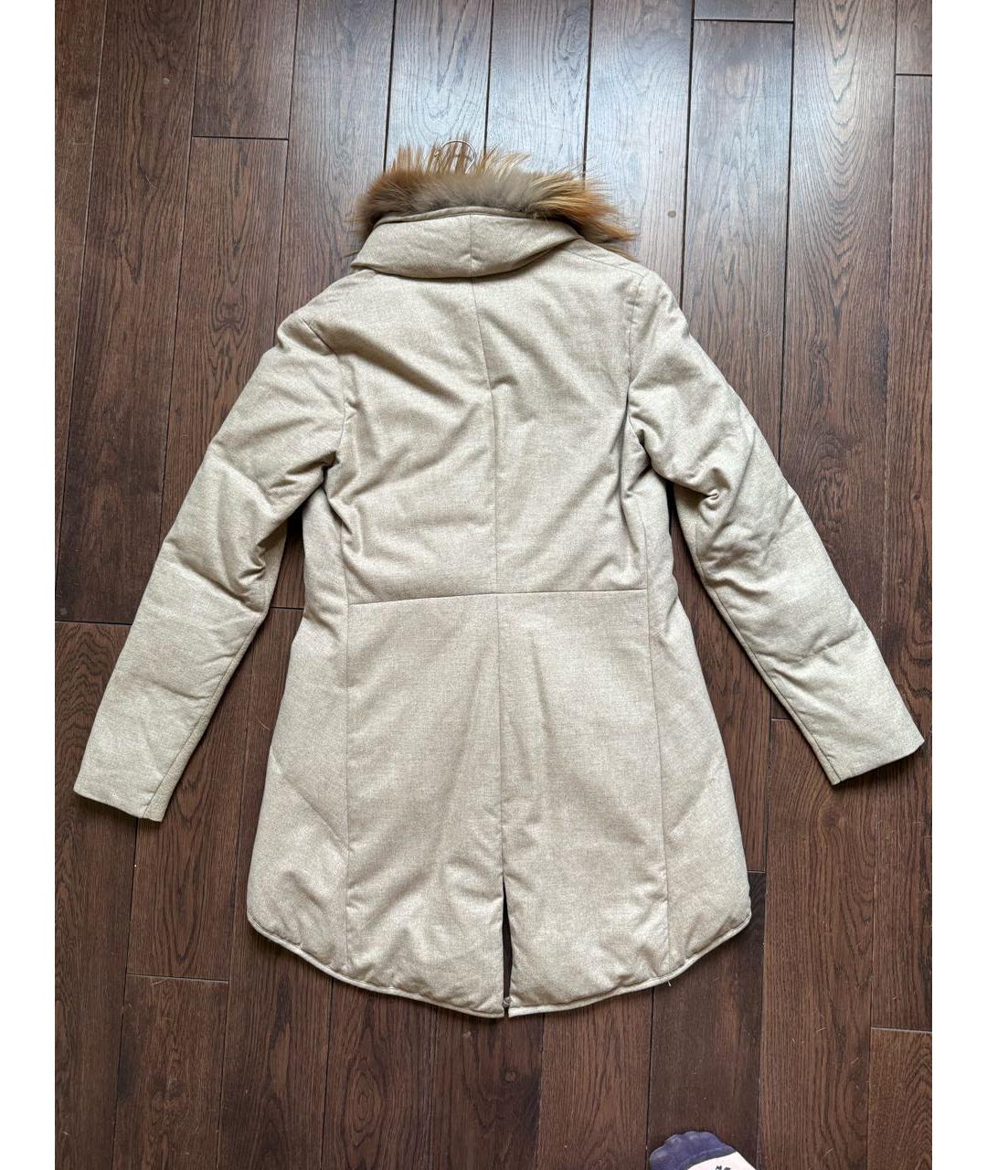 BRUNELLO CUCINELLI Бежевая кашемировая куртка, фото 2