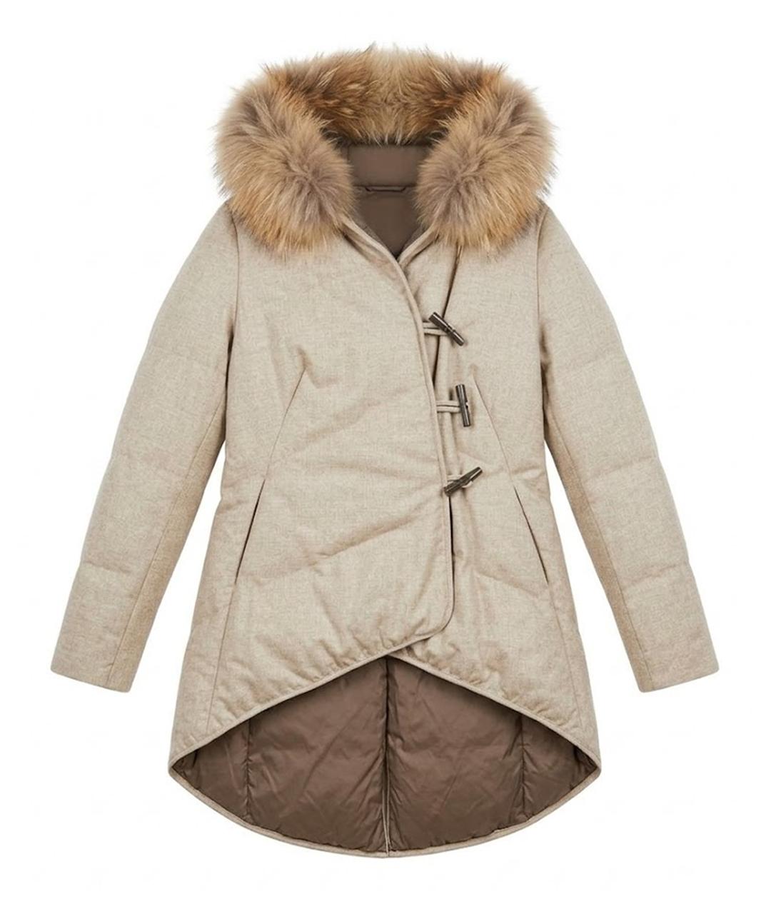 BRUNELLO CUCINELLI Бежевая кашемировая куртка, фото 1