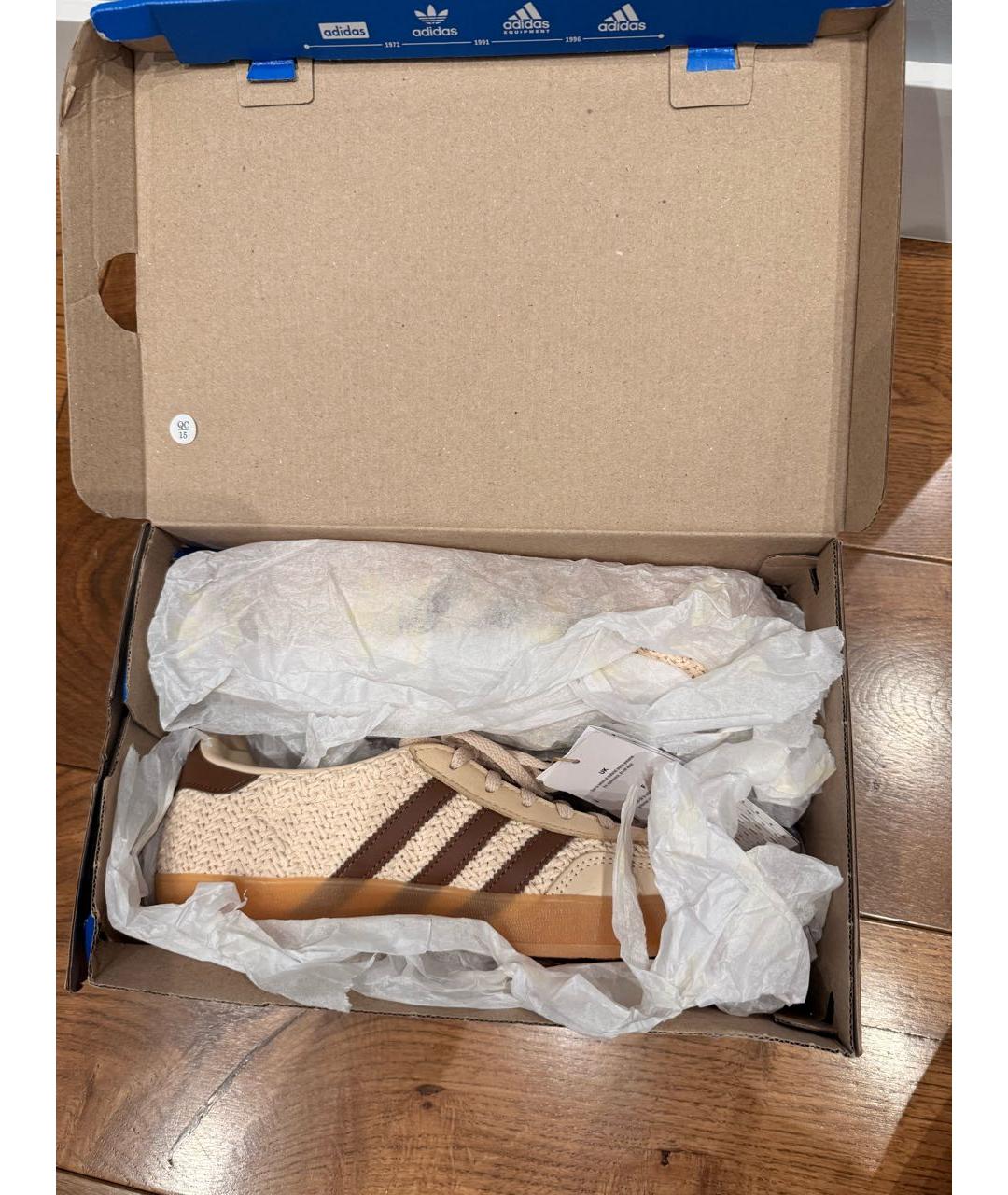 ADIDAS Бежевые замшевые кеды, фото 5