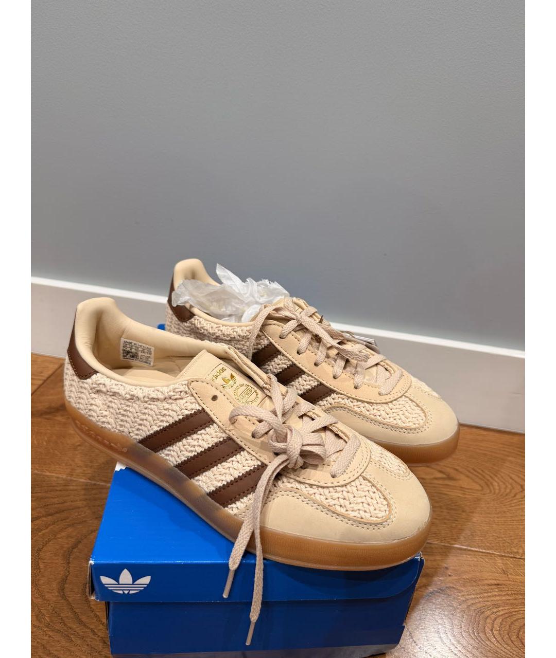 ADIDAS Бежевые замшевые кеды, фото 7