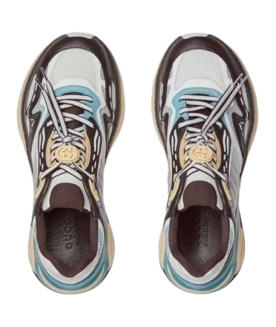 GUCCI Мульти кожаные низкие кроссовки / кеды, фото 3