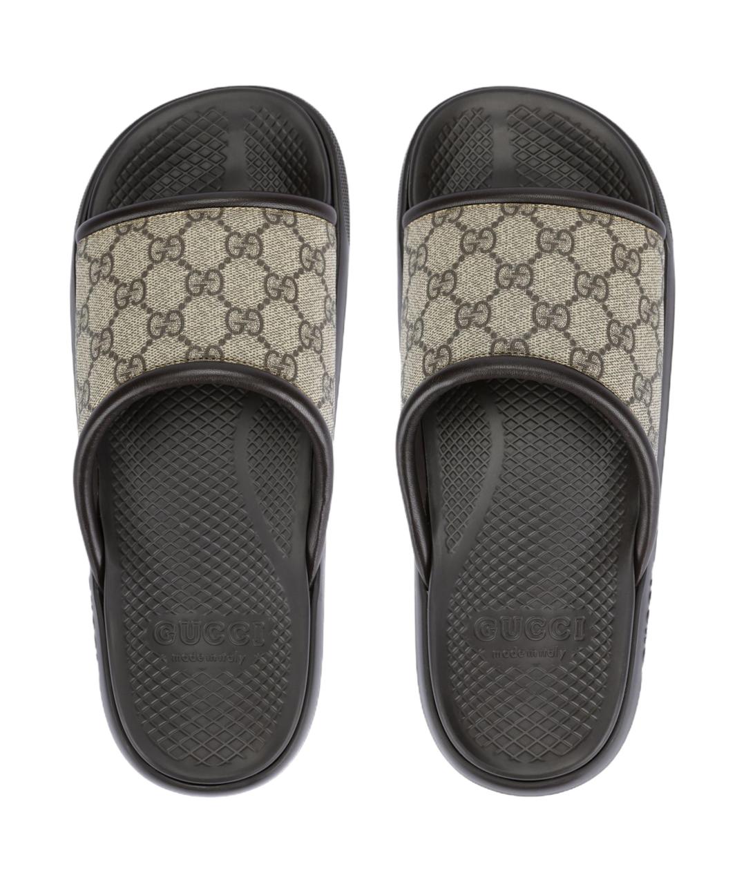 GUCCI Бежевые шлепанцы, фото 3