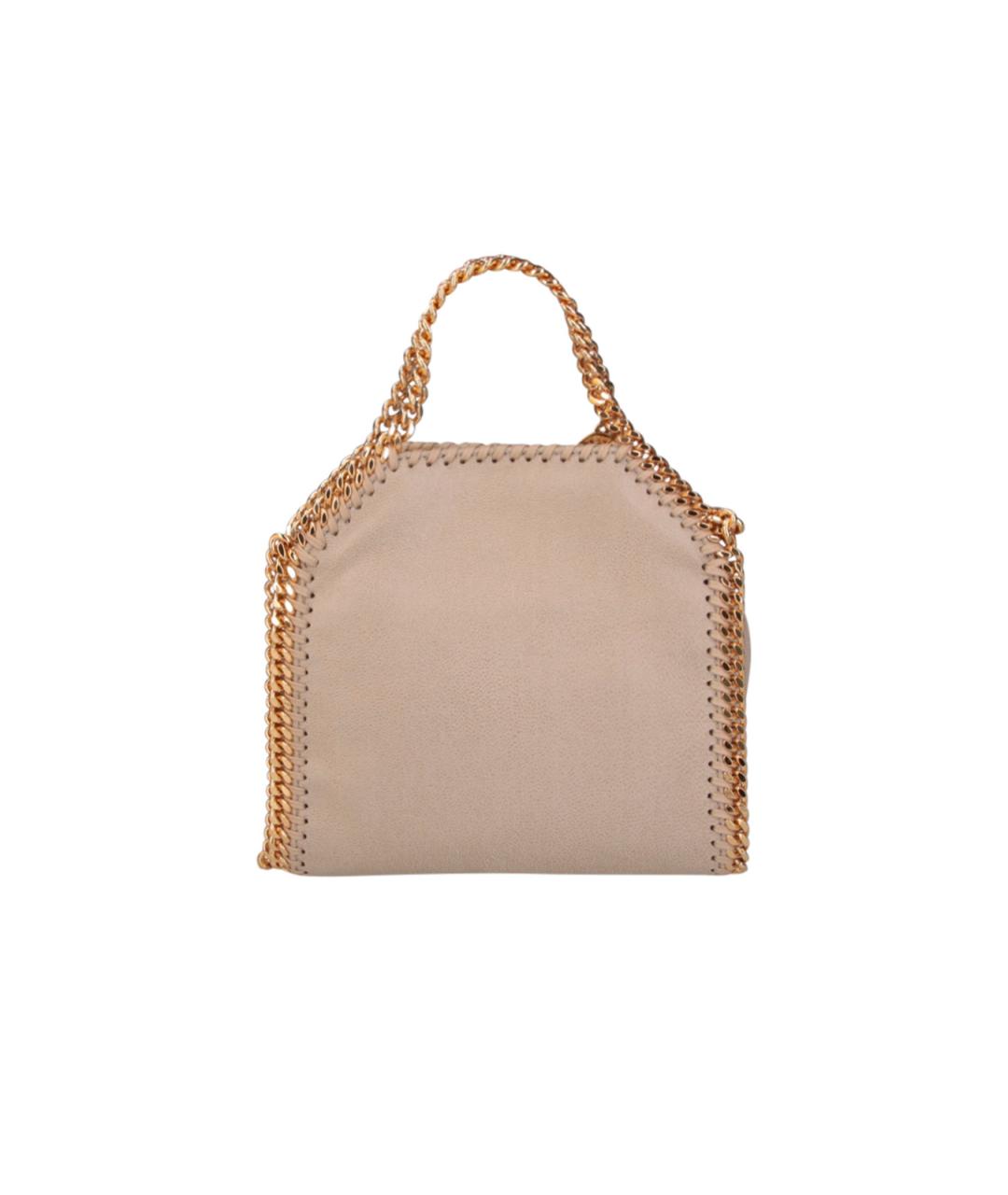 STELLA MCCARTNEY Бежевая синтетическая сумка тоут, фото 3