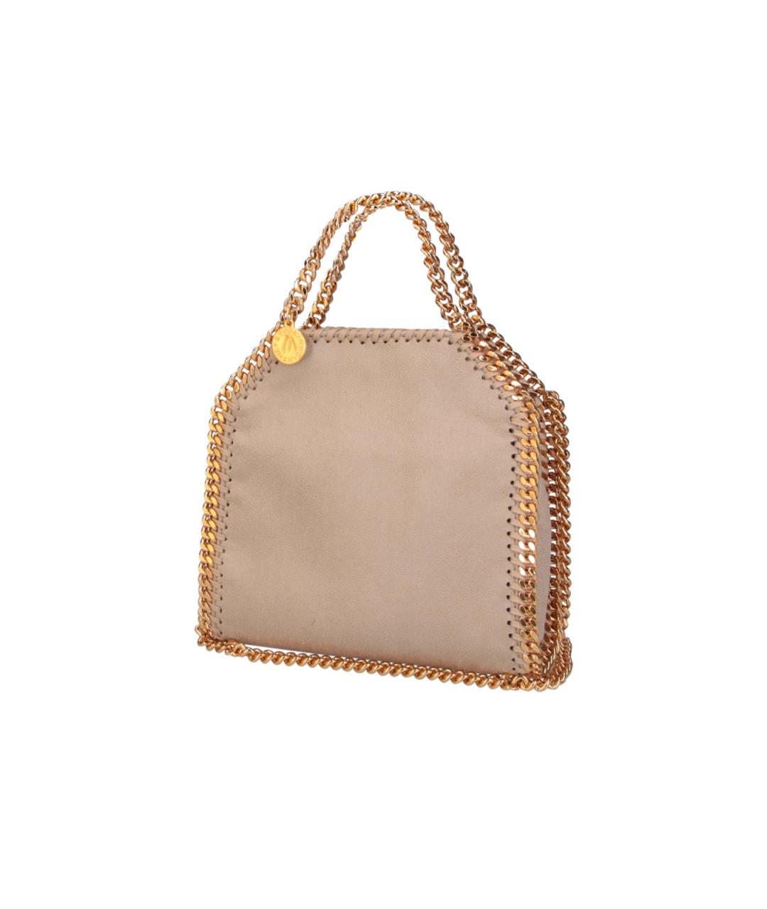 STELLA MCCARTNEY Бежевая синтетическая сумка тоут, фото 2