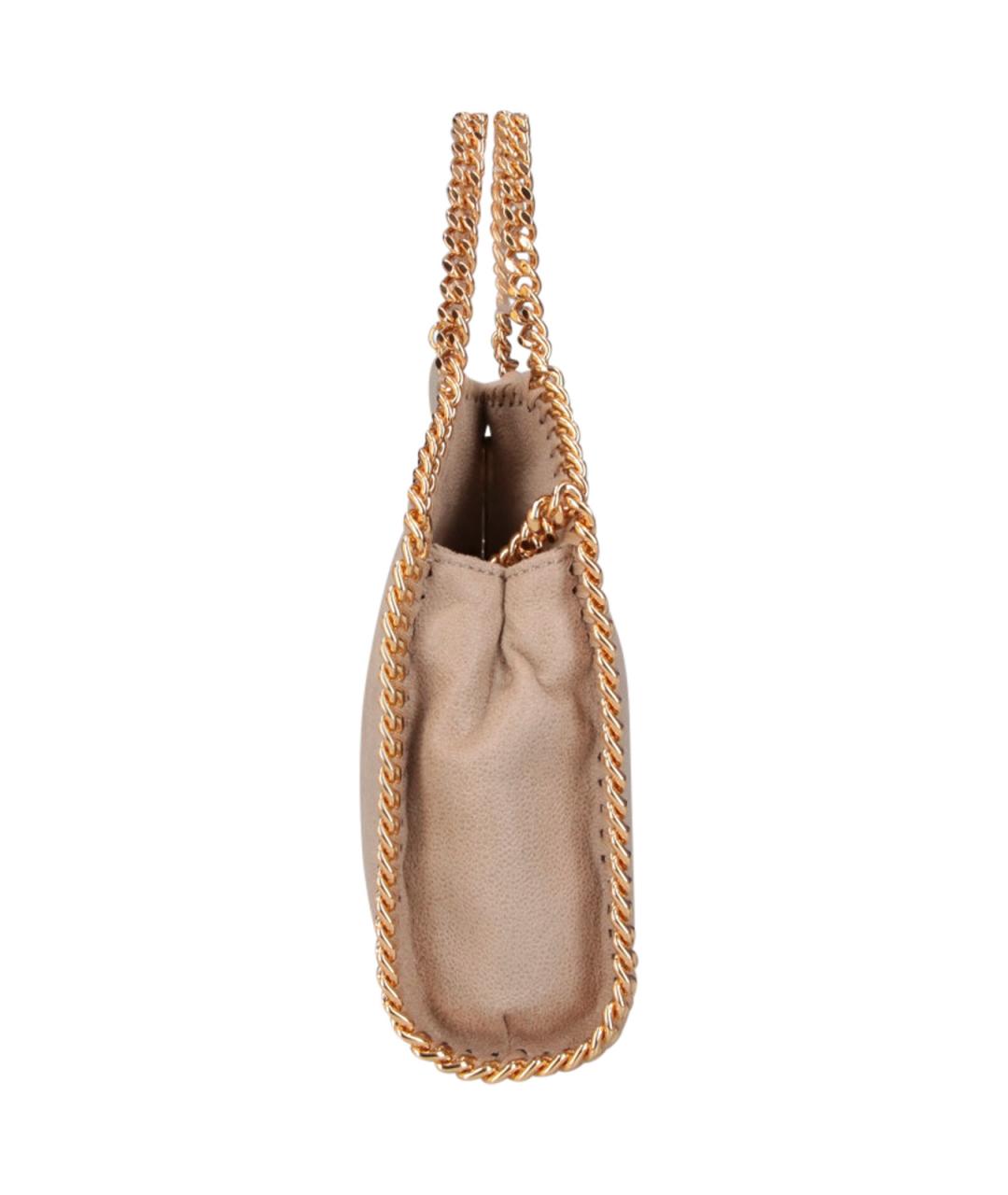 STELLA MCCARTNEY Бежевая синтетическая сумка тоут, фото 5