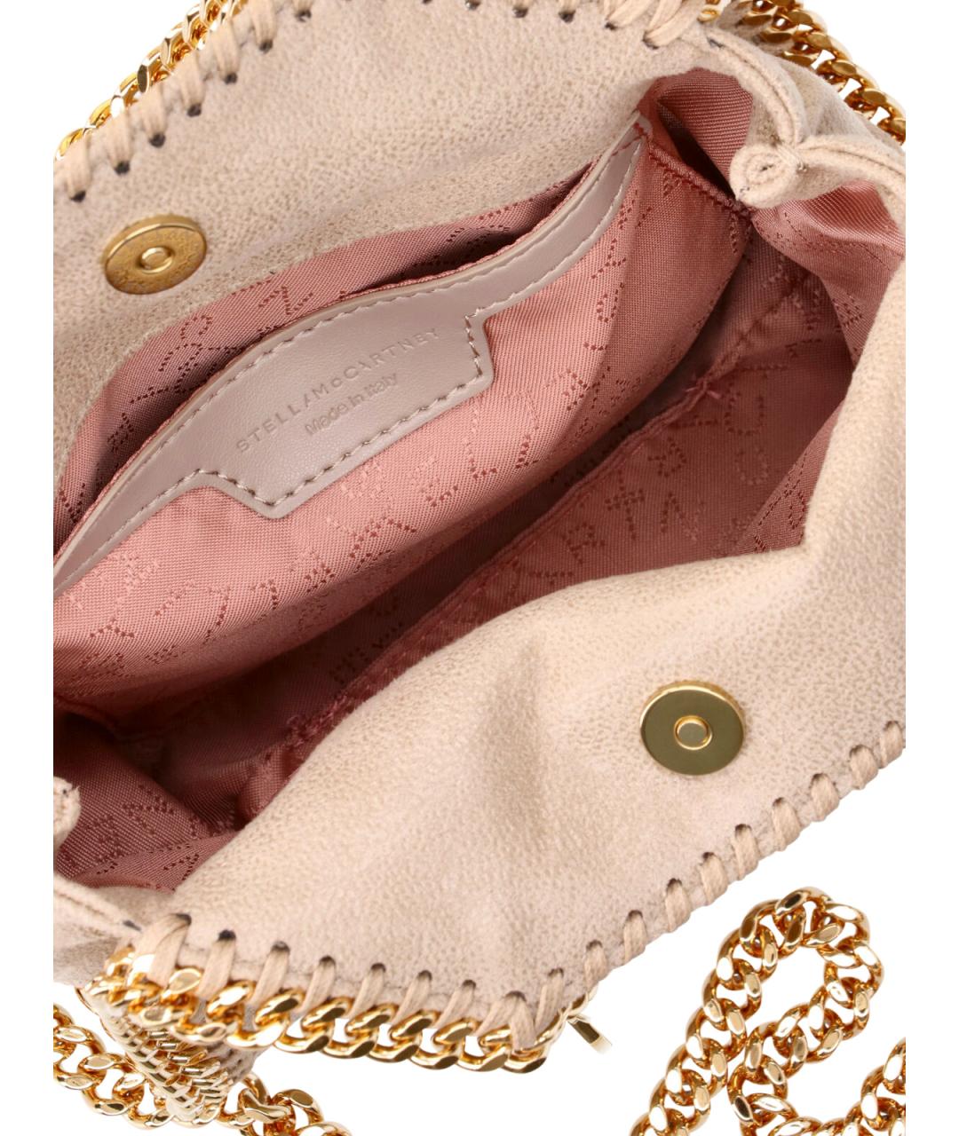 STELLA MCCARTNEY Бежевая синтетическая сумка тоут, фото 4