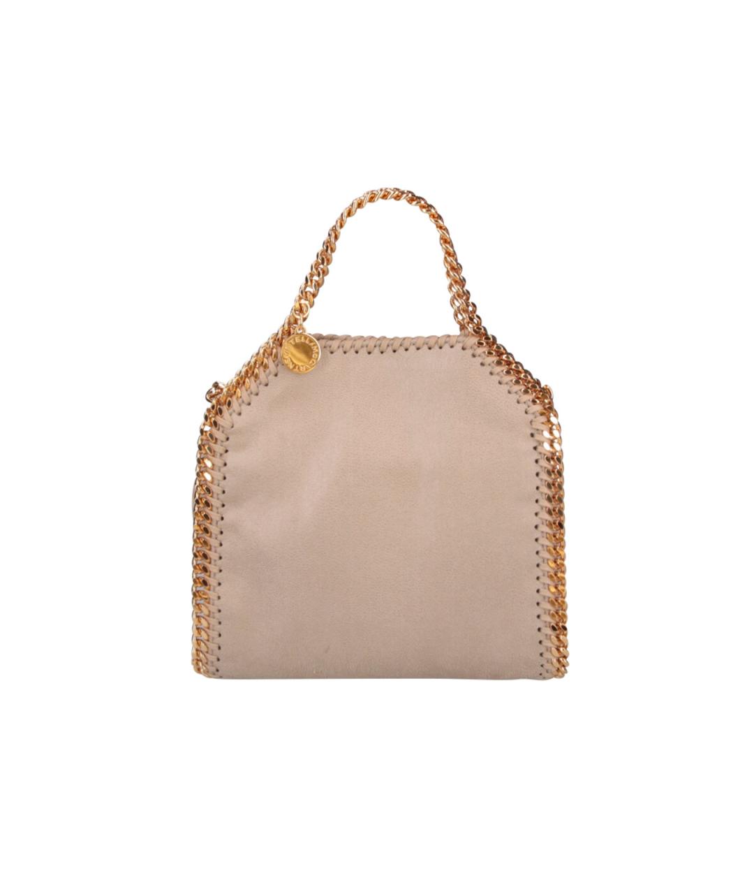 STELLA MCCARTNEY Бежевая синтетическая сумка тоут, фото 1