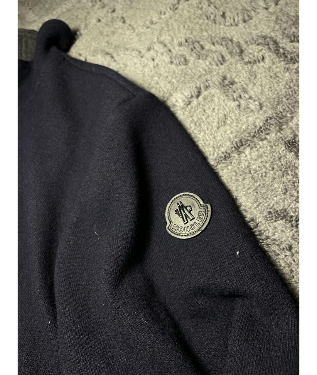 MONCLER Черная шерстяная куртка, фото 2