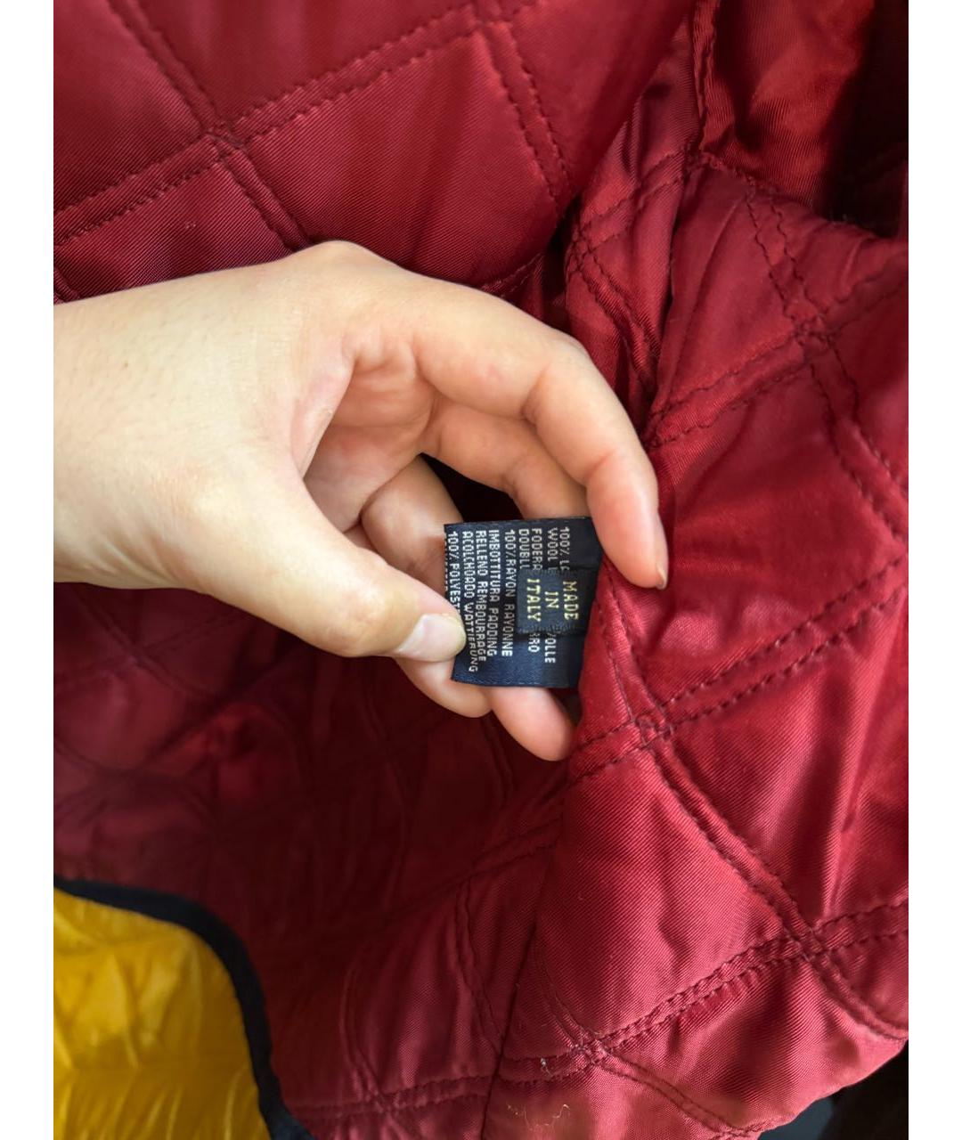 PAUL & SHARK Темно-синее шерстяное пальто, фото 6