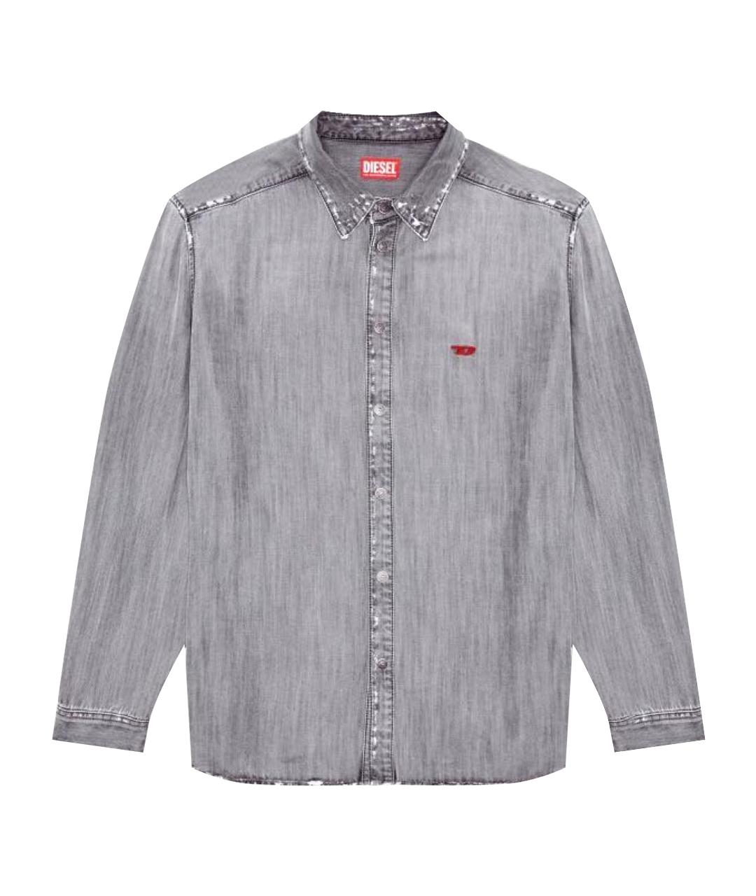 DIESEL Серая кэжуал рубашка, фото 1