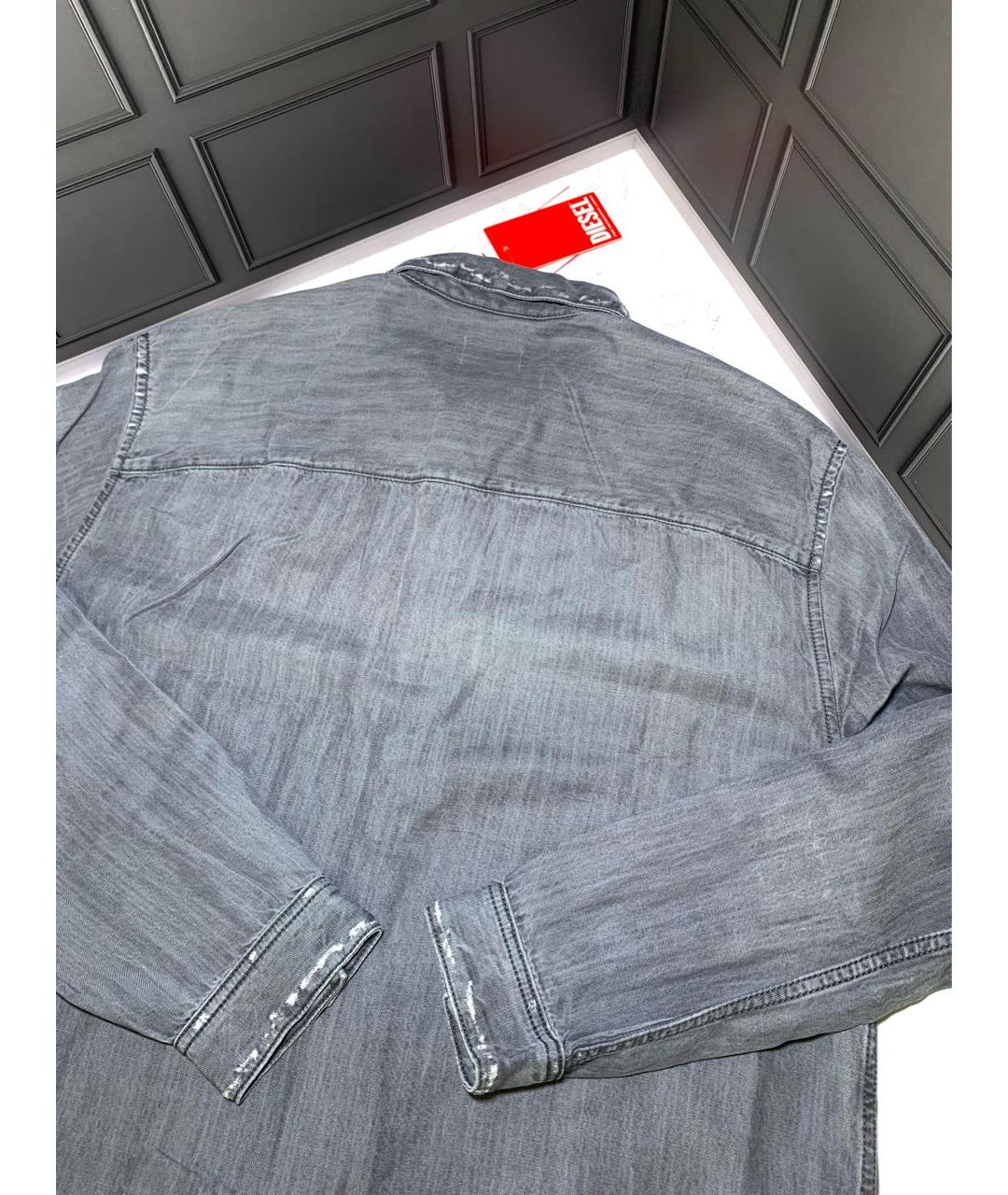 DIESEL Серая кэжуал рубашка, фото 6