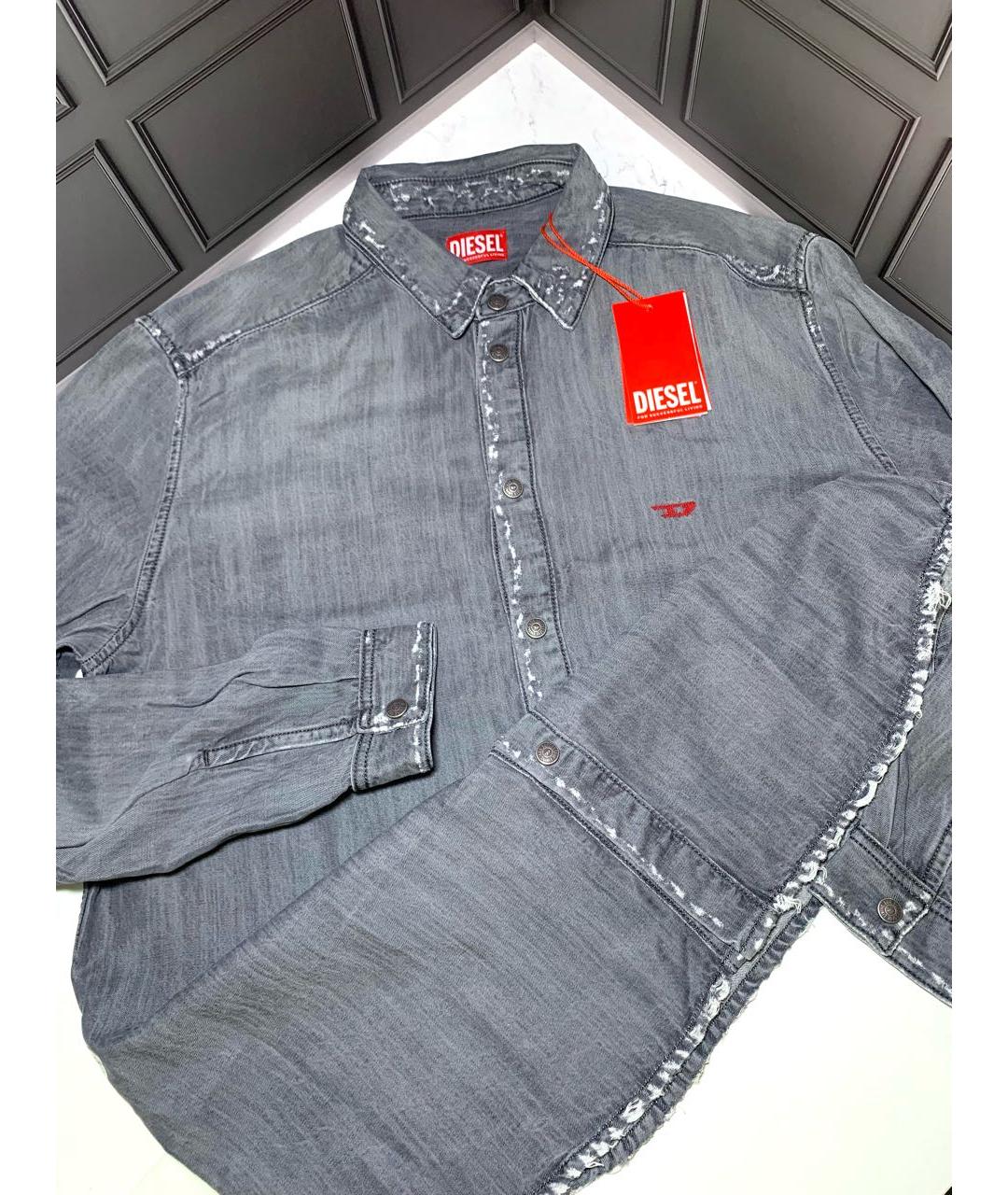 DIESEL Серая кэжуал рубашка, фото 4