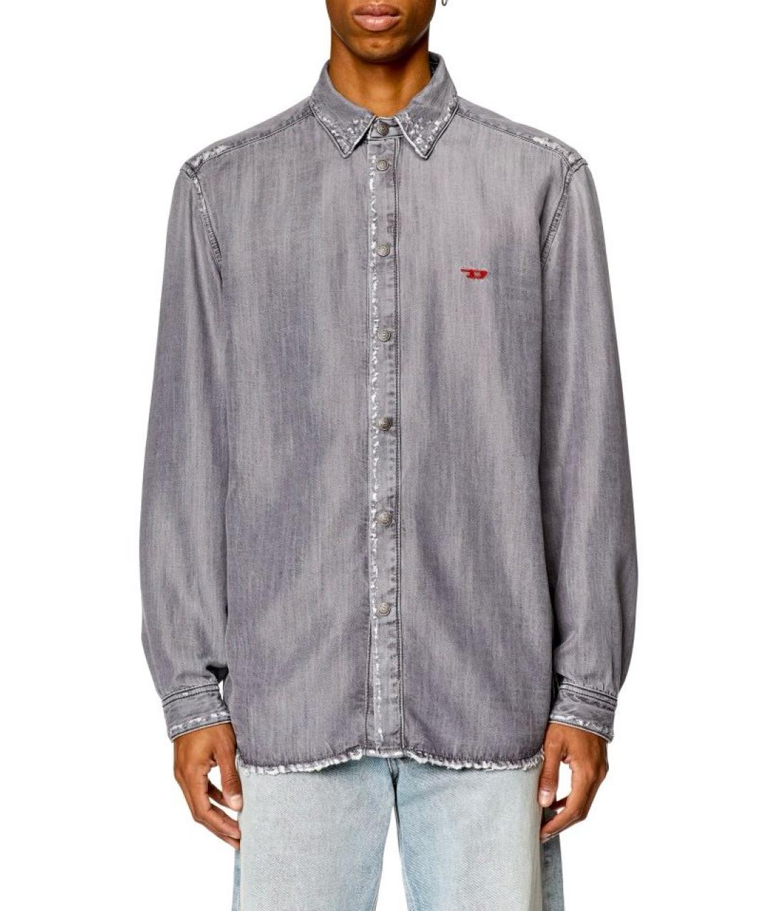 DIESEL Серая кэжуал рубашка, фото 2