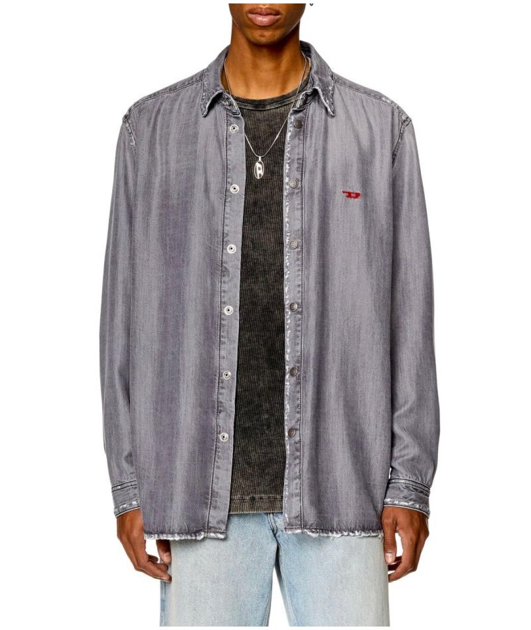 DIESEL Серая кэжуал рубашка, фото 3