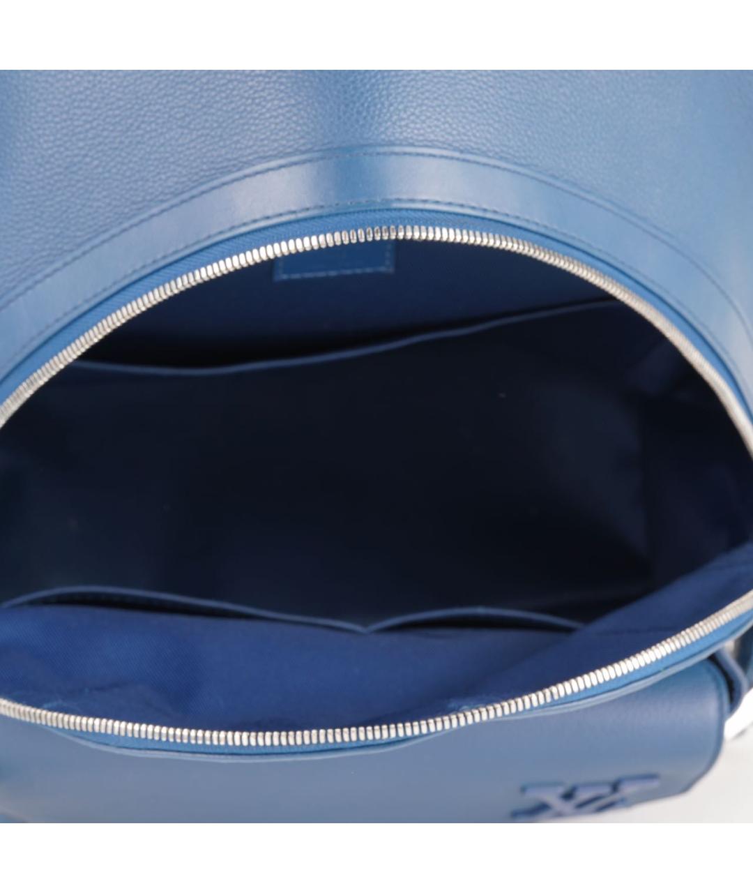 LOUIS VUITTON Темно-синий кожаный рюкзак, фото 6