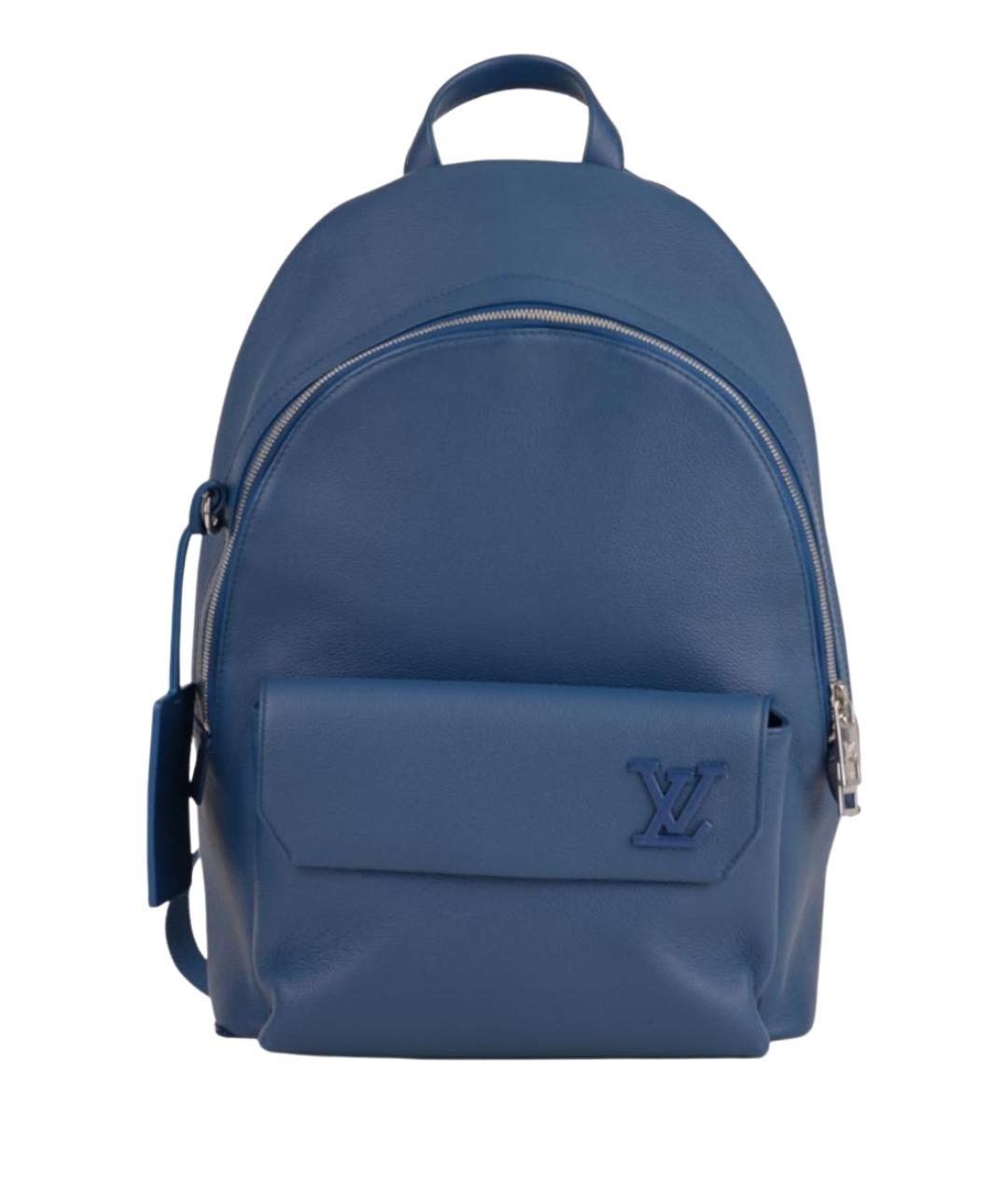 LOUIS VUITTON Темно-синий кожаный рюкзак, фото 1