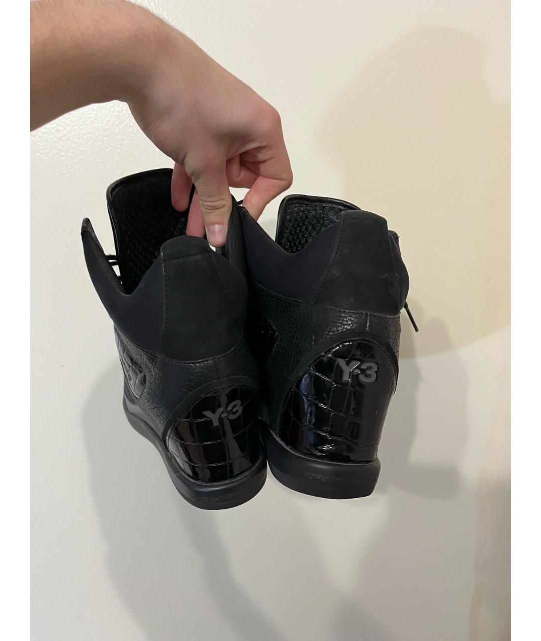 YOHJI YAMAMOTO Черные кожаные ботильоны, фото 6