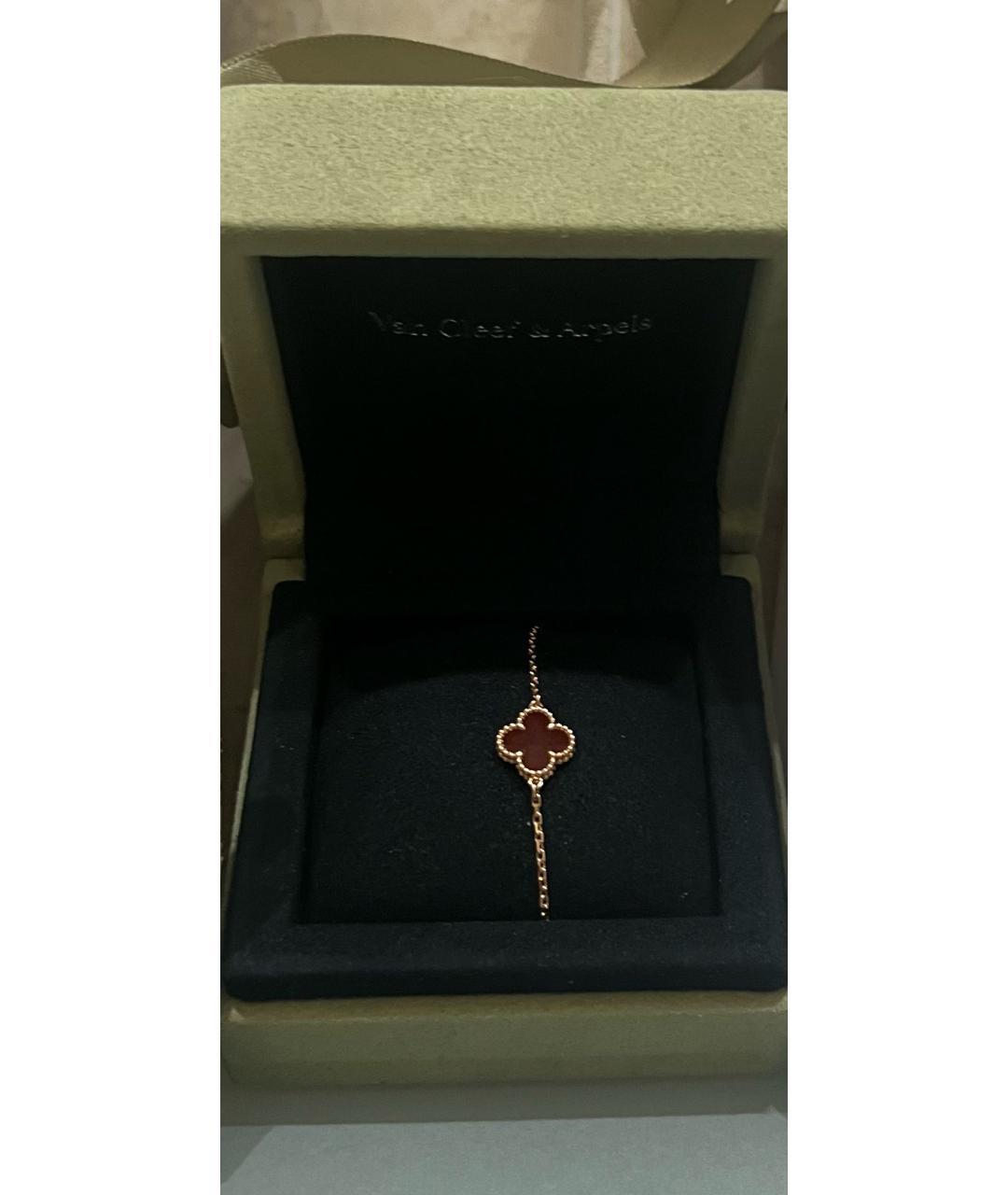 VAN CLEEF & ARPELS Бордовый браслет из розового золота, фото 3