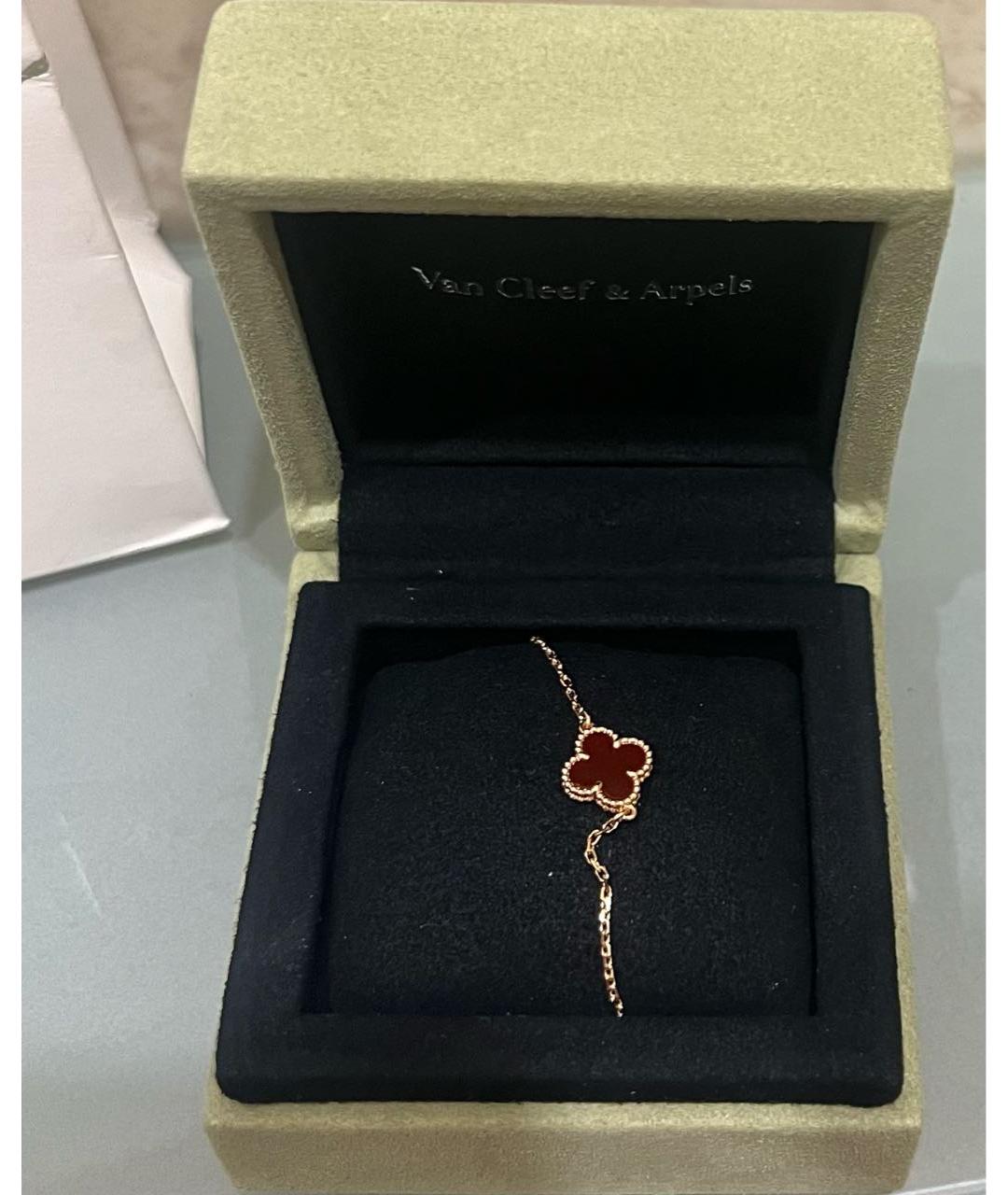 VAN CLEEF & ARPELS Бордовый браслет из розового золота, фото 5
