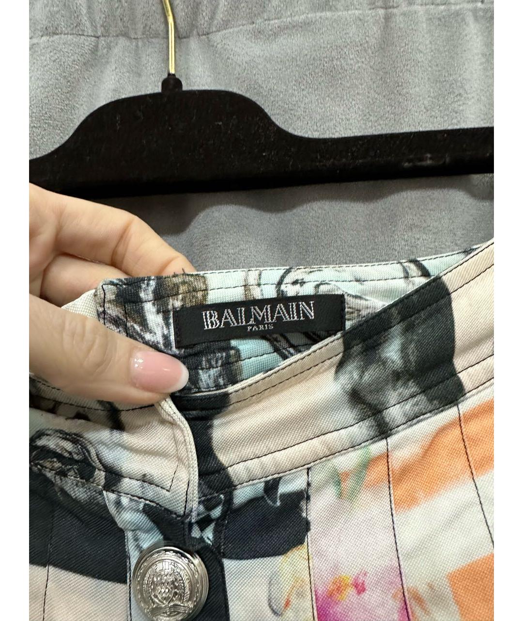 BALMAIN Мульти юбка мини, фото 4