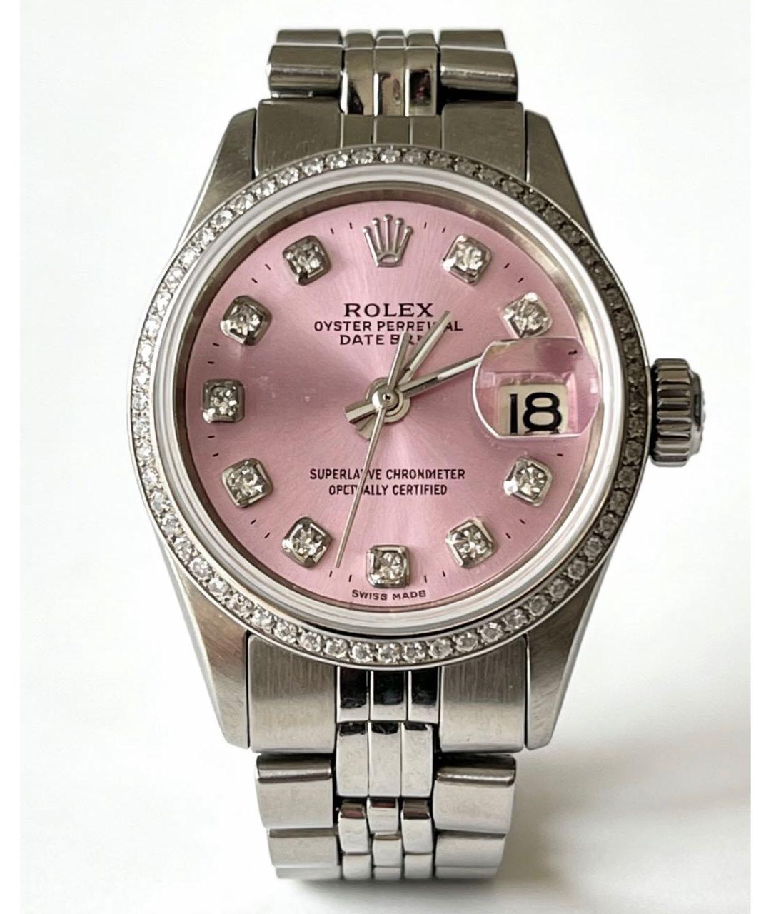 ROLEX Серебряные металлические часы, фото 8