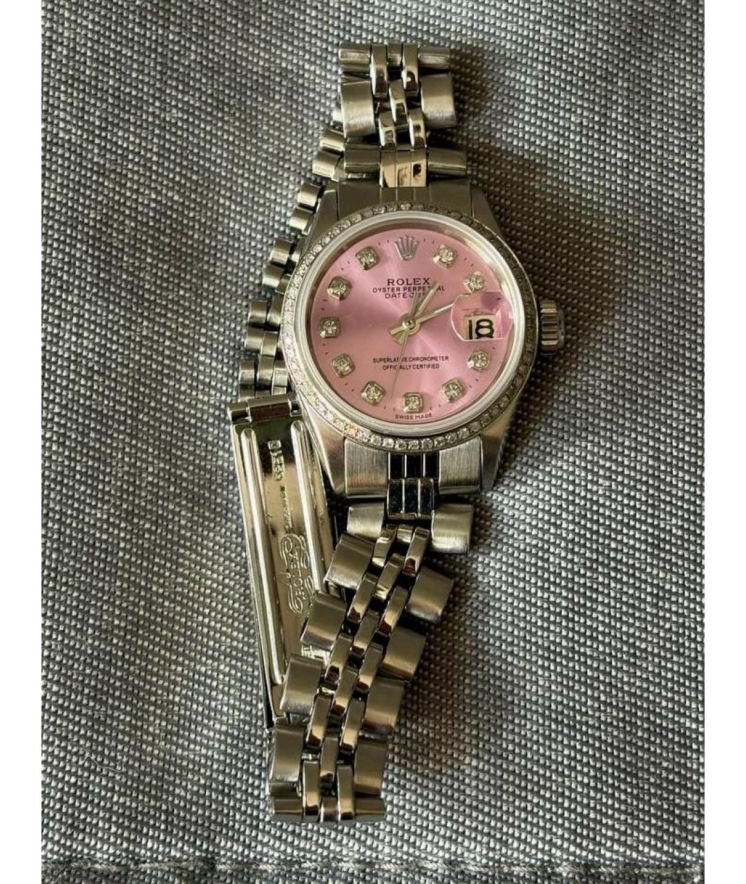 ROLEX Серебряные металлические часы, фото 6