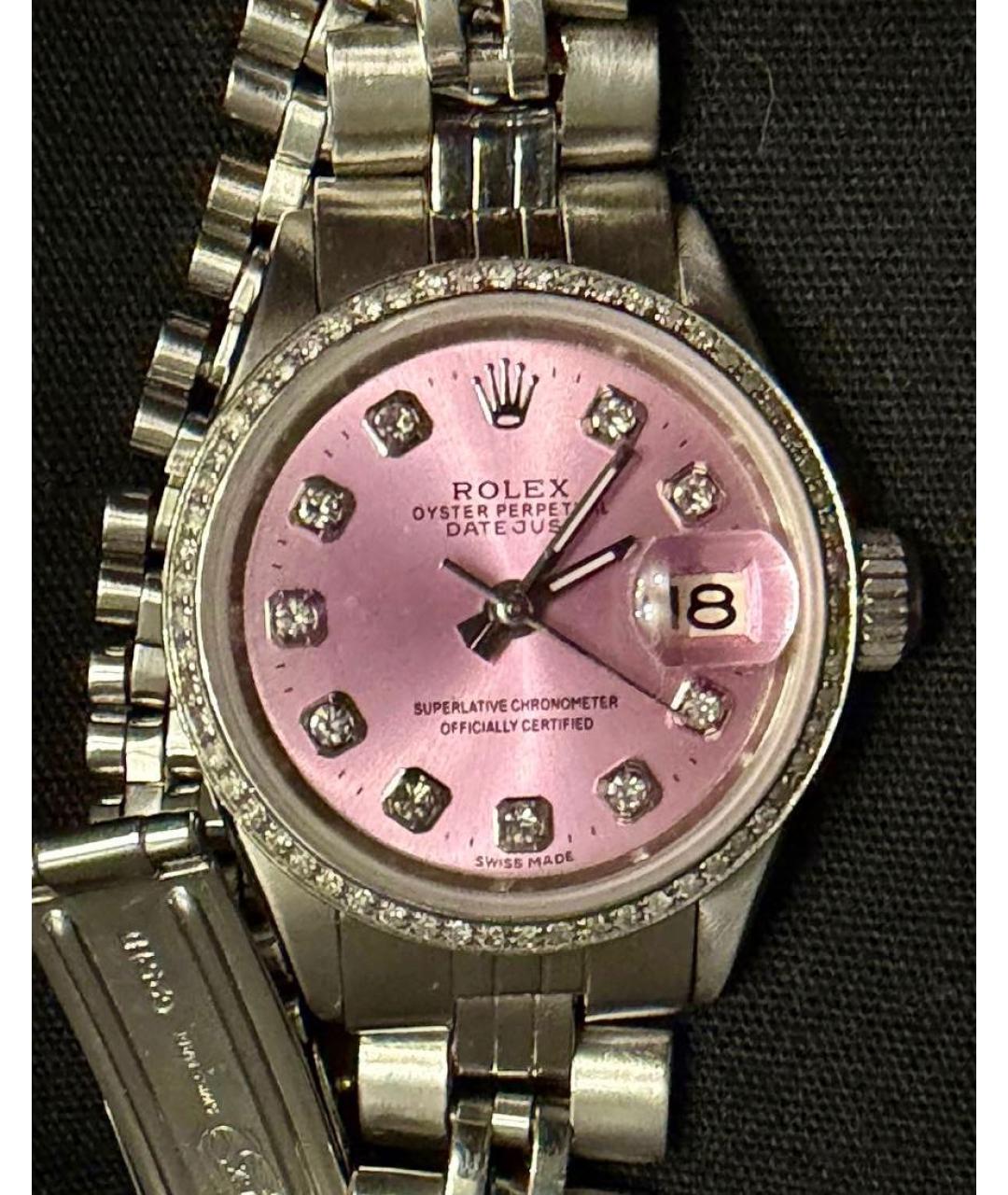ROLEX Серебряные металлические часы, фото 5