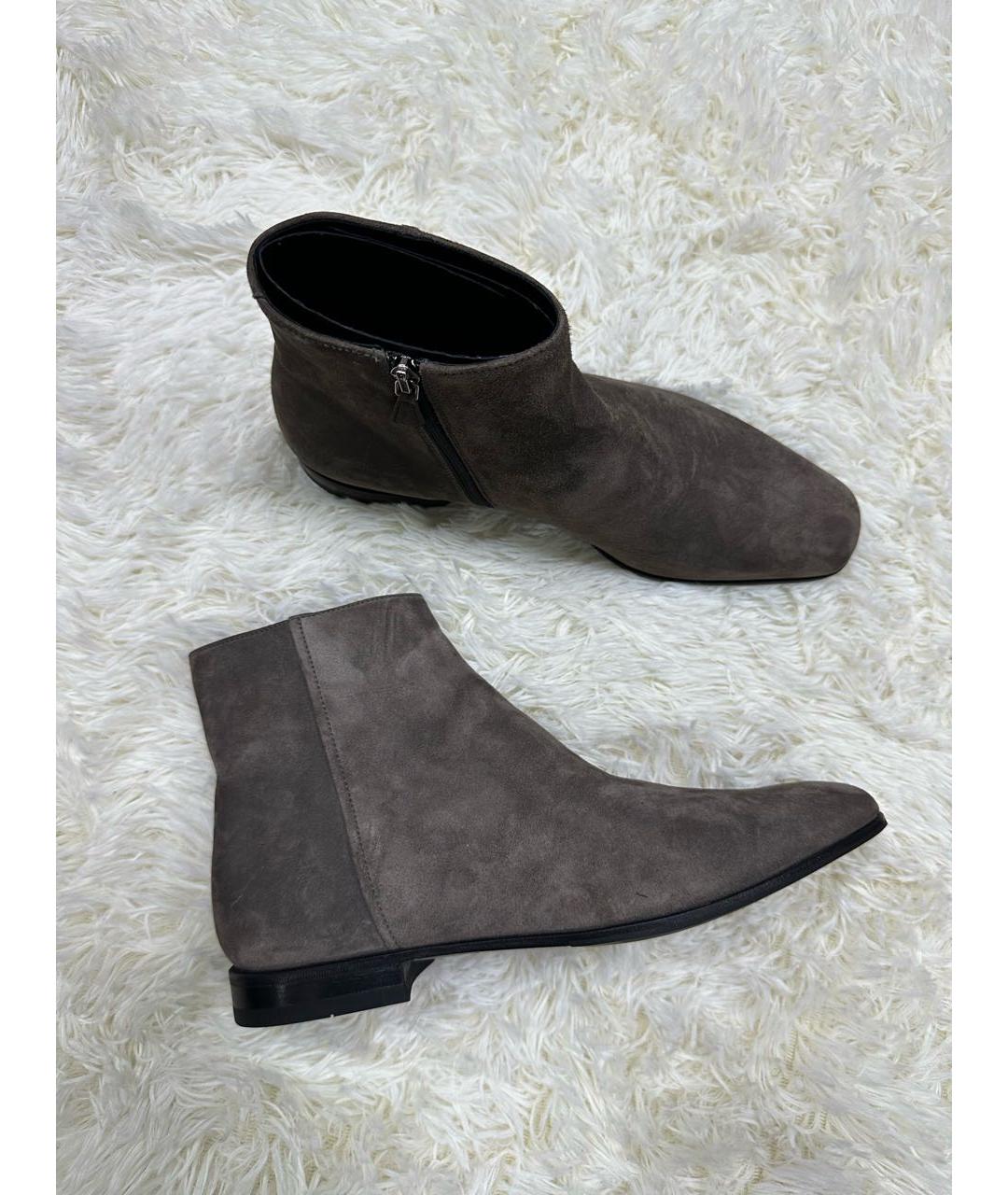 PRADA Антрацитовые высокие ботинки, фото 2