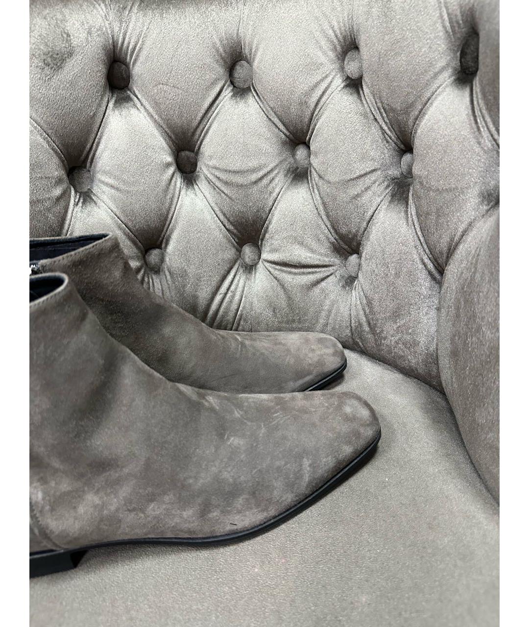 PRADA Антрацитовые высокие ботинки, фото 4