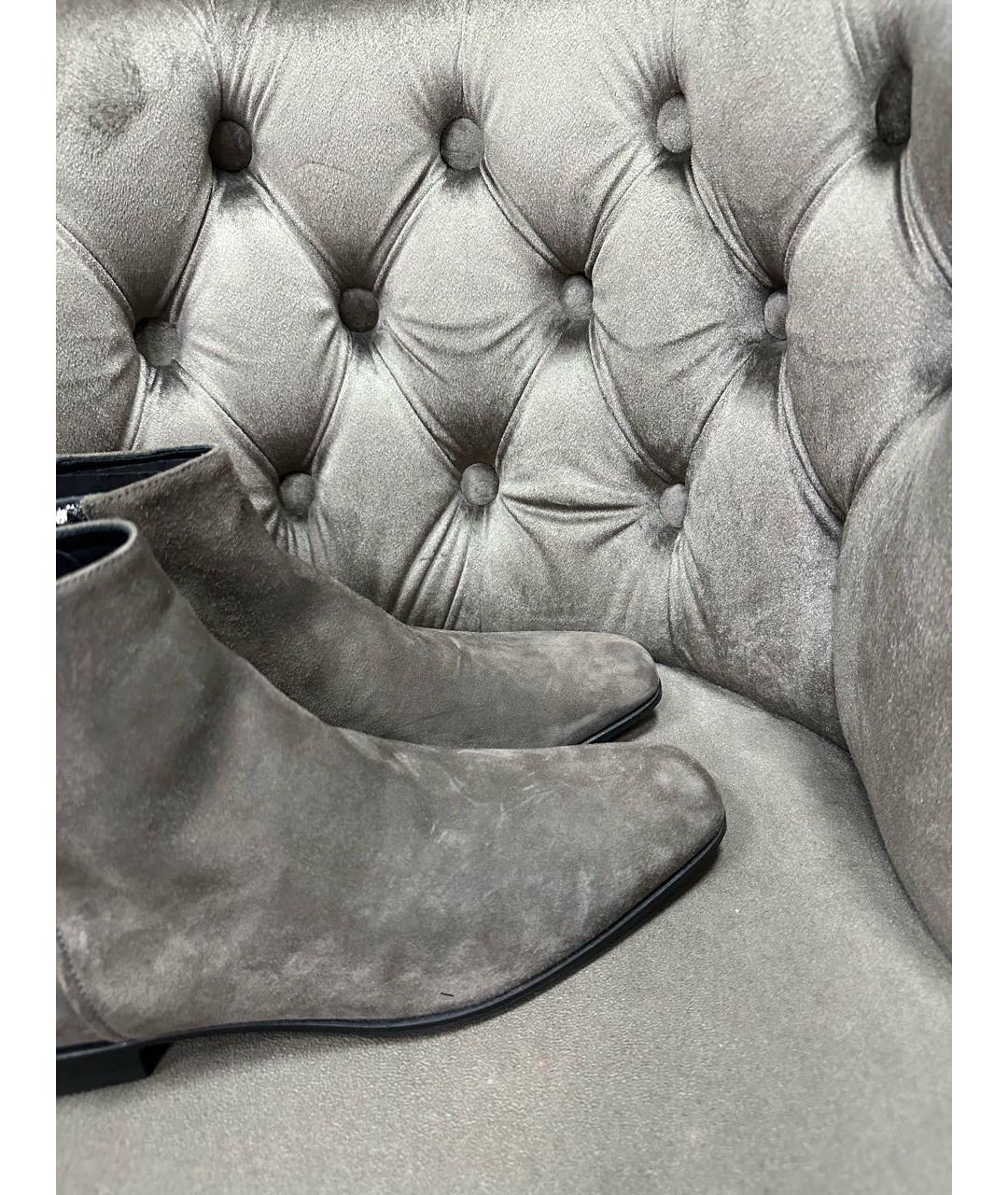 PRADA Антрацитовые высокие ботинки, фото 5