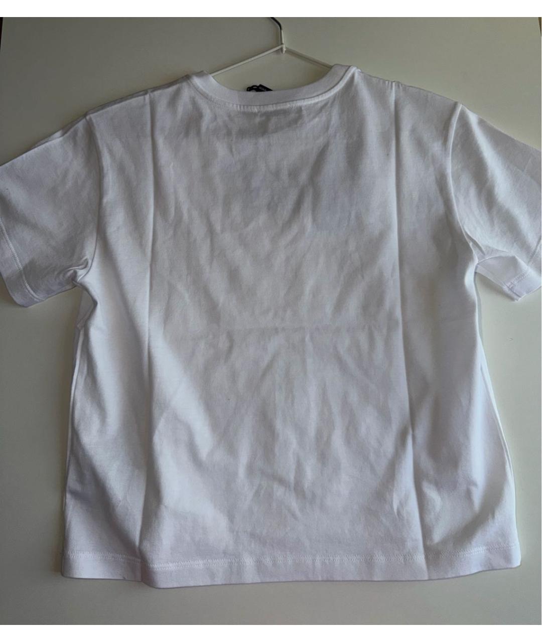 DOLCE&GABBANA Белая хлопковая футболка, фото 4