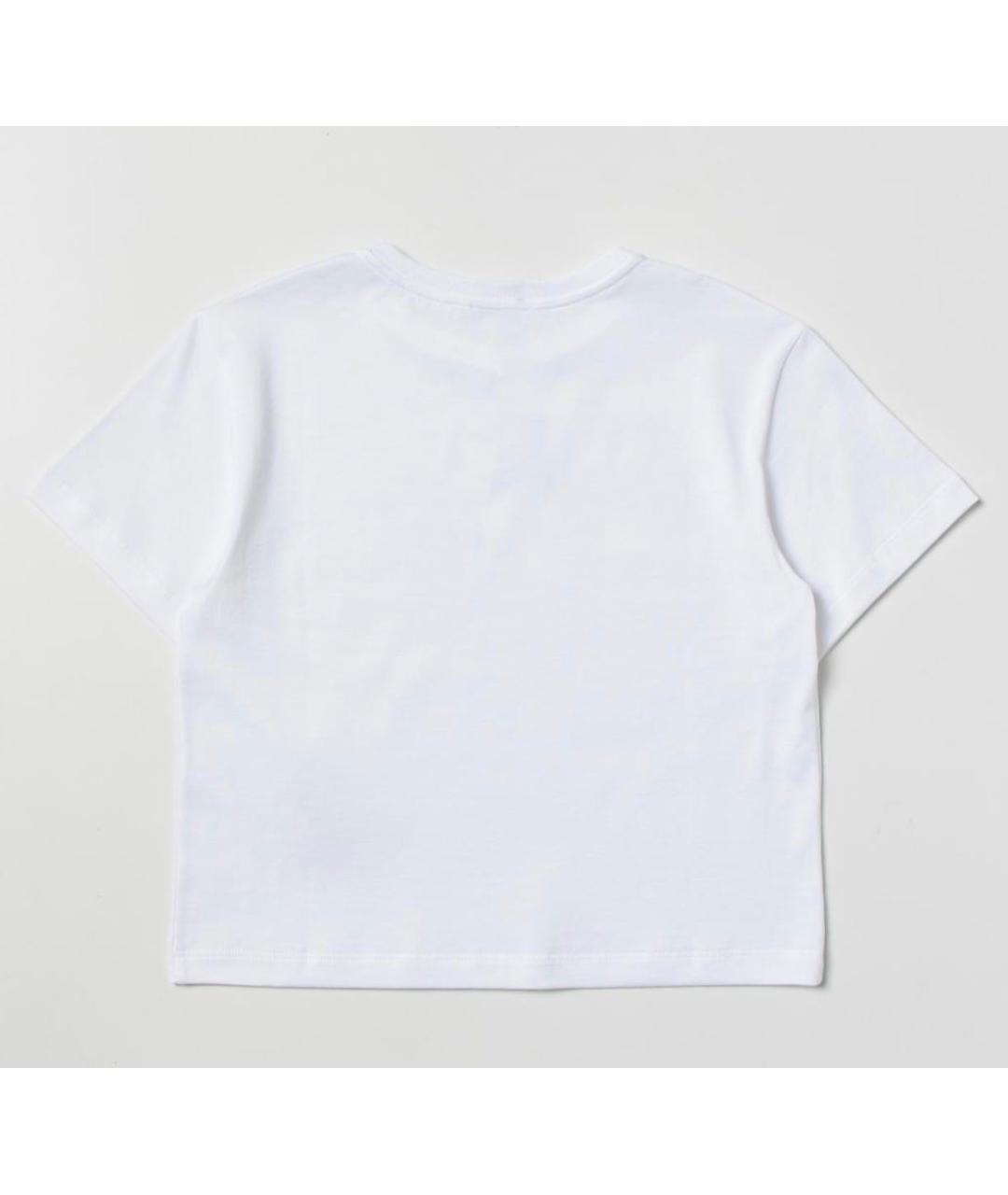 DOLCE&GABBANA Белая хлопковая футболка, фото 2