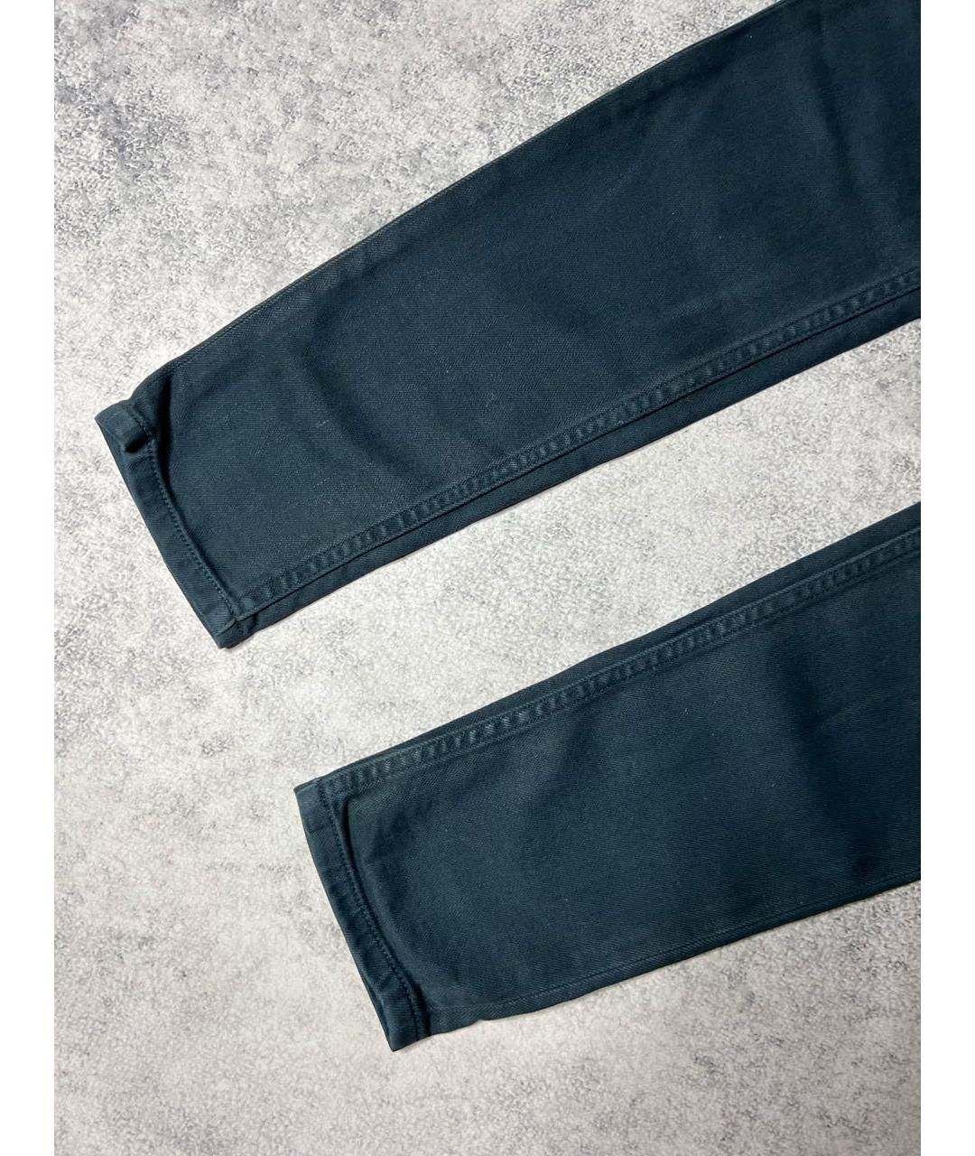 BURBERRY Зеленые хлопко-эластановые джинсы слим, фото 3