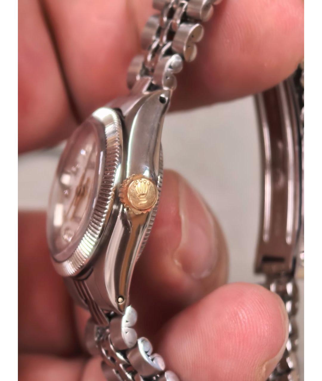 ROLEX Серебряные металлические часы, фото 3