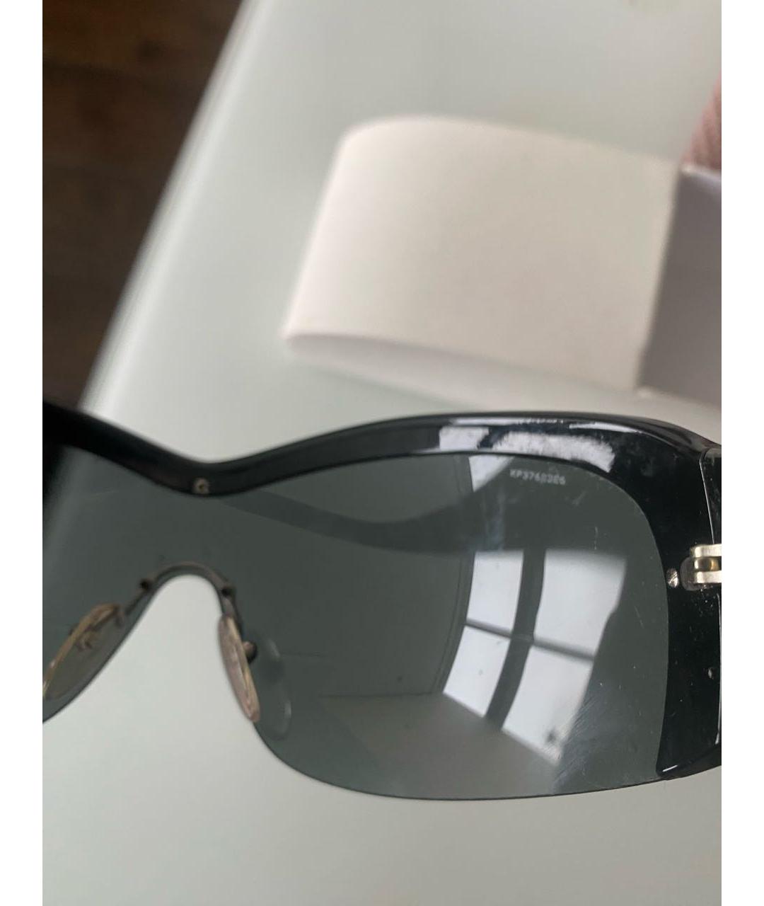 PRADA Черные пластиковые солнцезащитные очки, фото 5