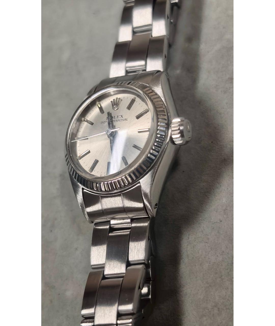 ROLEX Серебряные часы из белого золота, фото 4